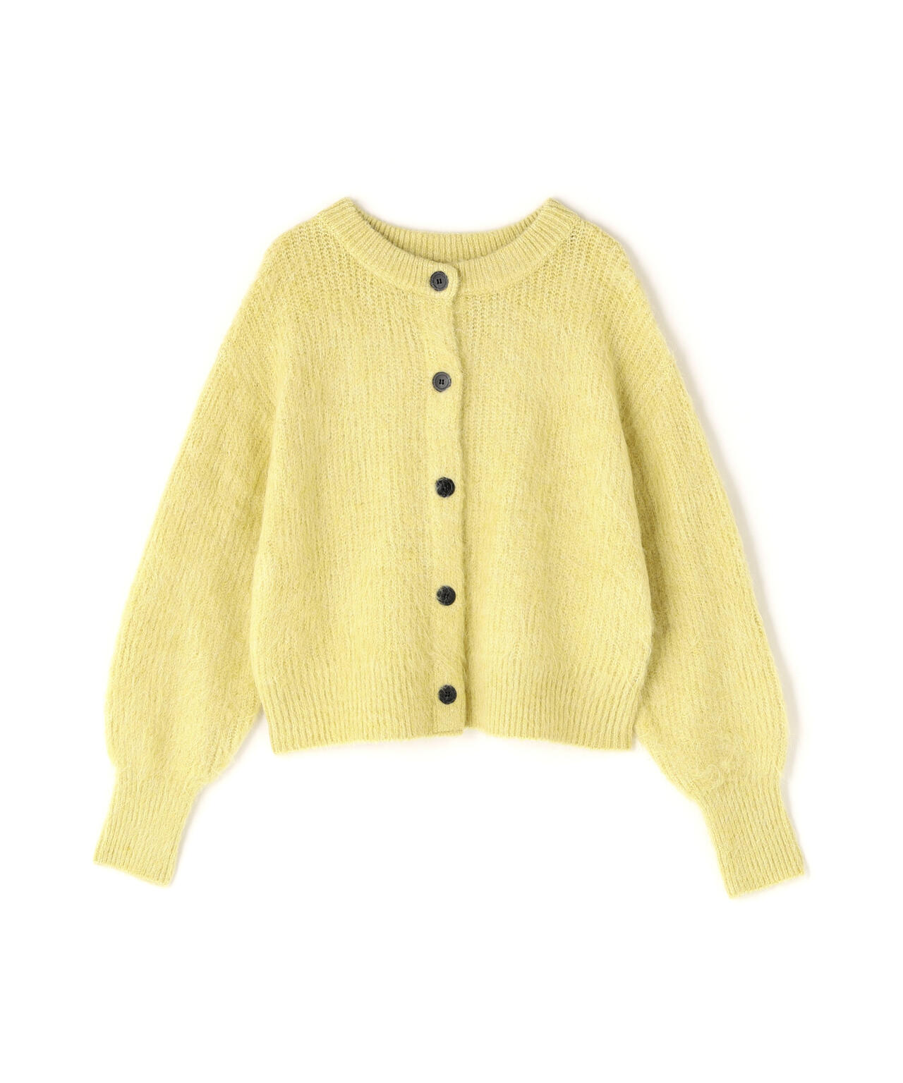 【岸本セシルさん着用】クルーネックフェザーカーディガン