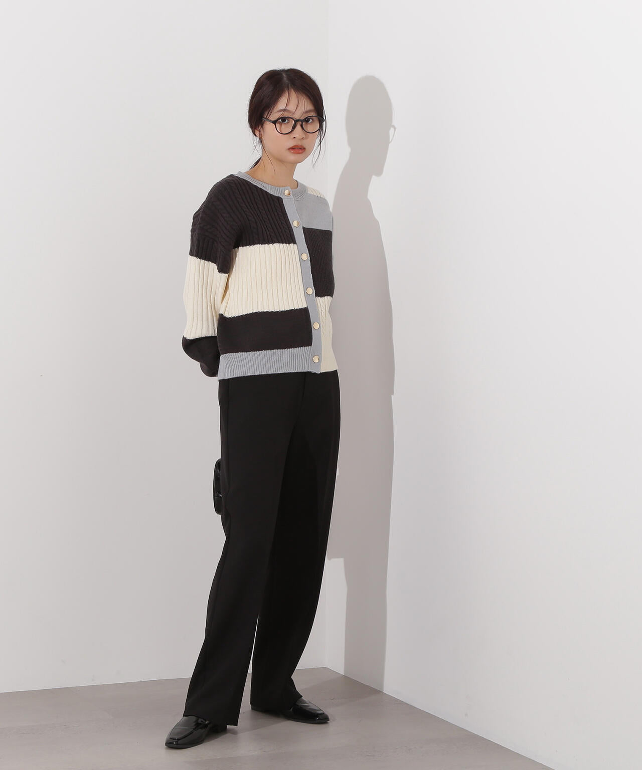 カラーブロッキングカーディガン | N. Natural Beauty Basic*（エヌ