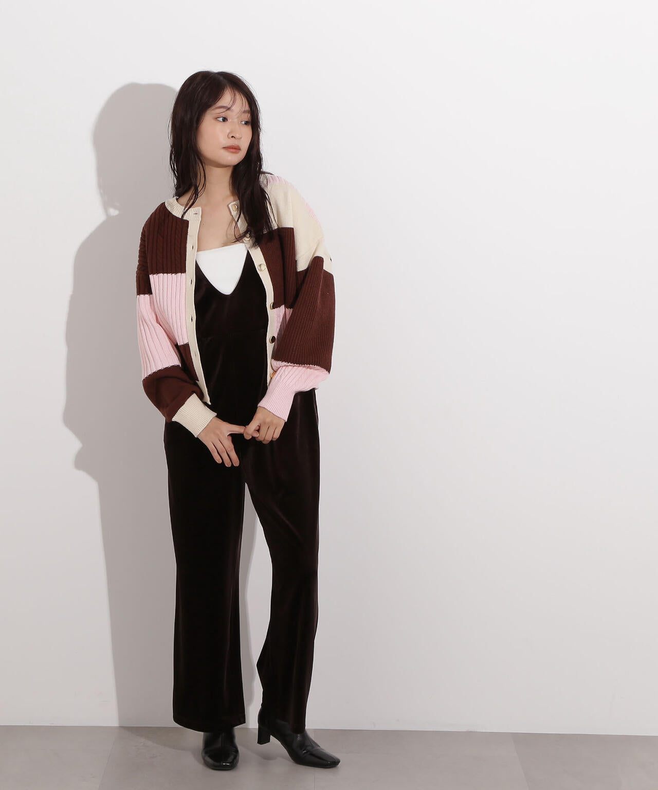 カラーブロッキングカーディガン | N. Natural Beauty Basic*（エヌ