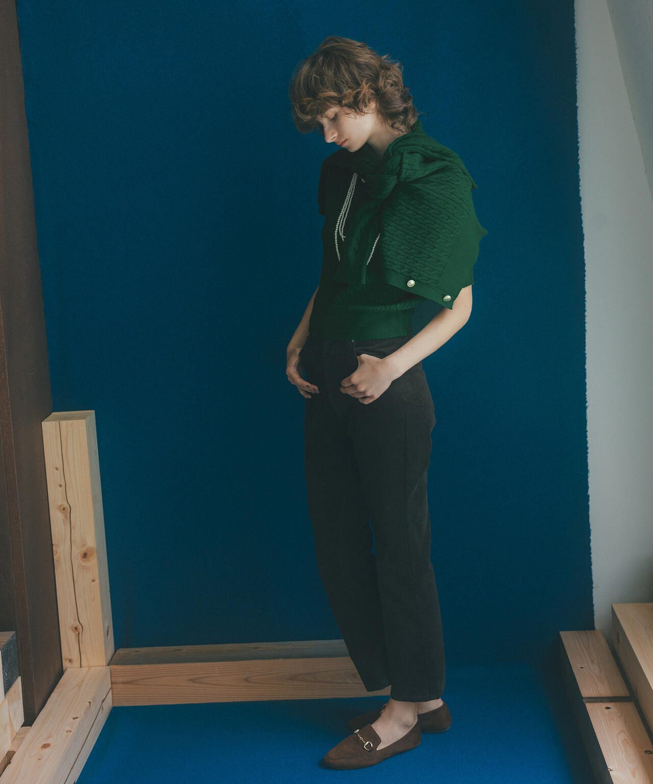 小室安未さん着用】メタルボタンケーブルアンサンブル | N. Natural