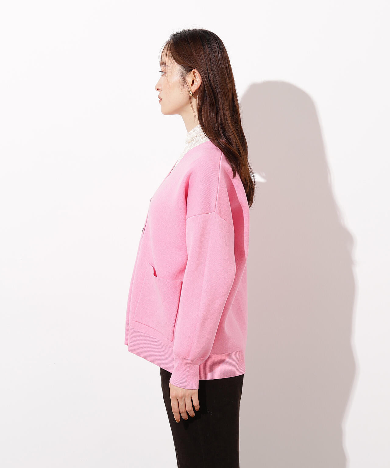 【小室安未さん着用】スウェットライクフォルムカーディガン