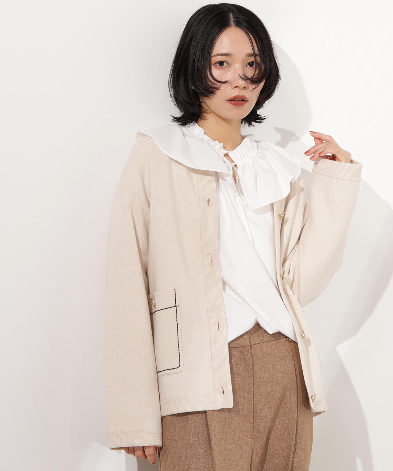 ミドル丈ニットジャケット | N. Natural Beauty Basic*（エヌ