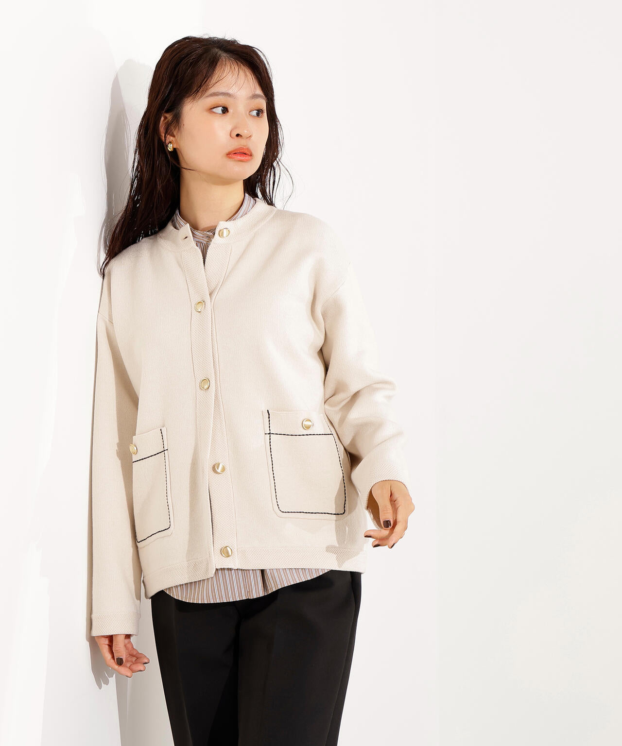 ミドル丈ニットジャケット | N. Natural Beauty Basic*（エヌ
