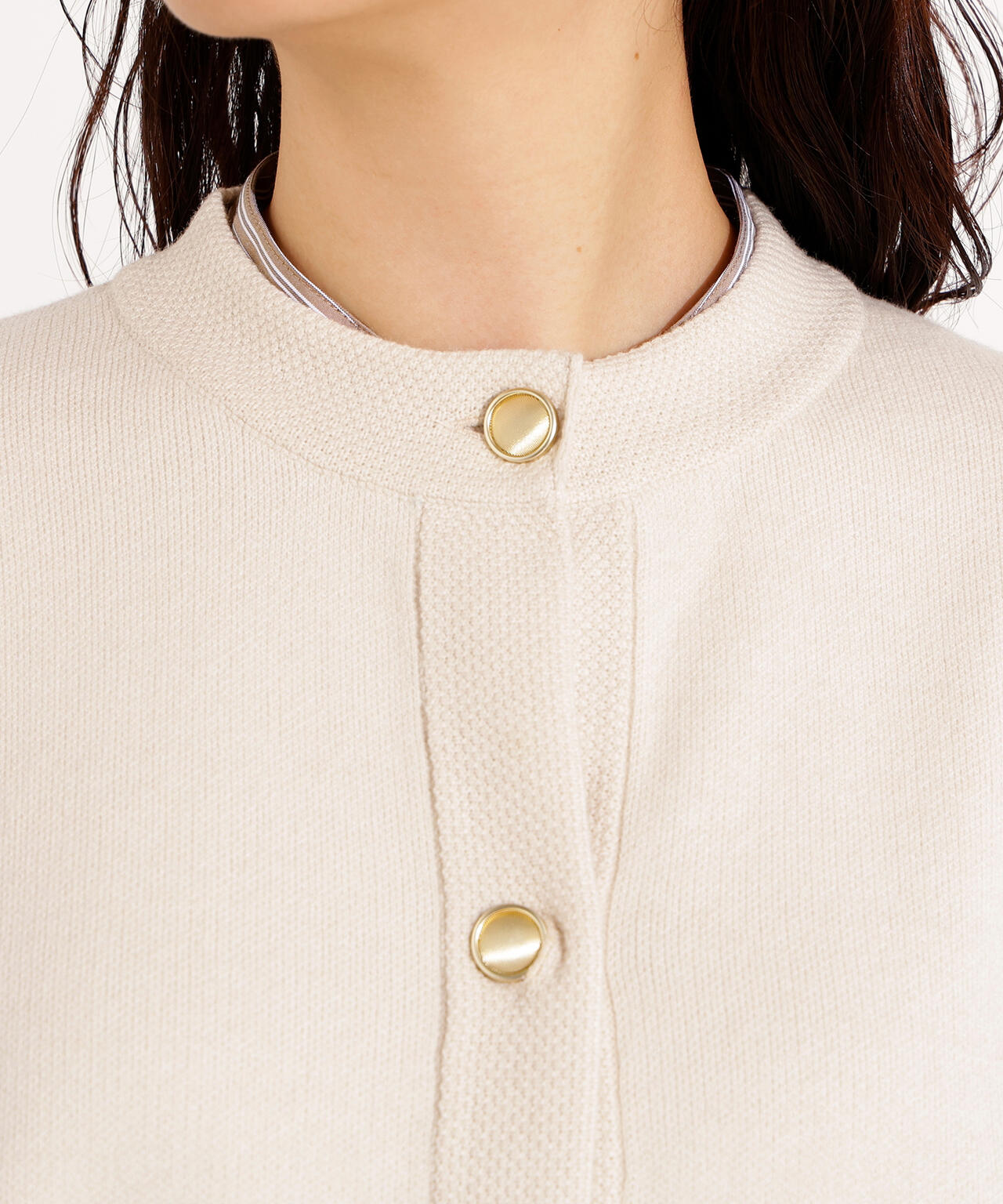 ミドル丈ニットジャケット