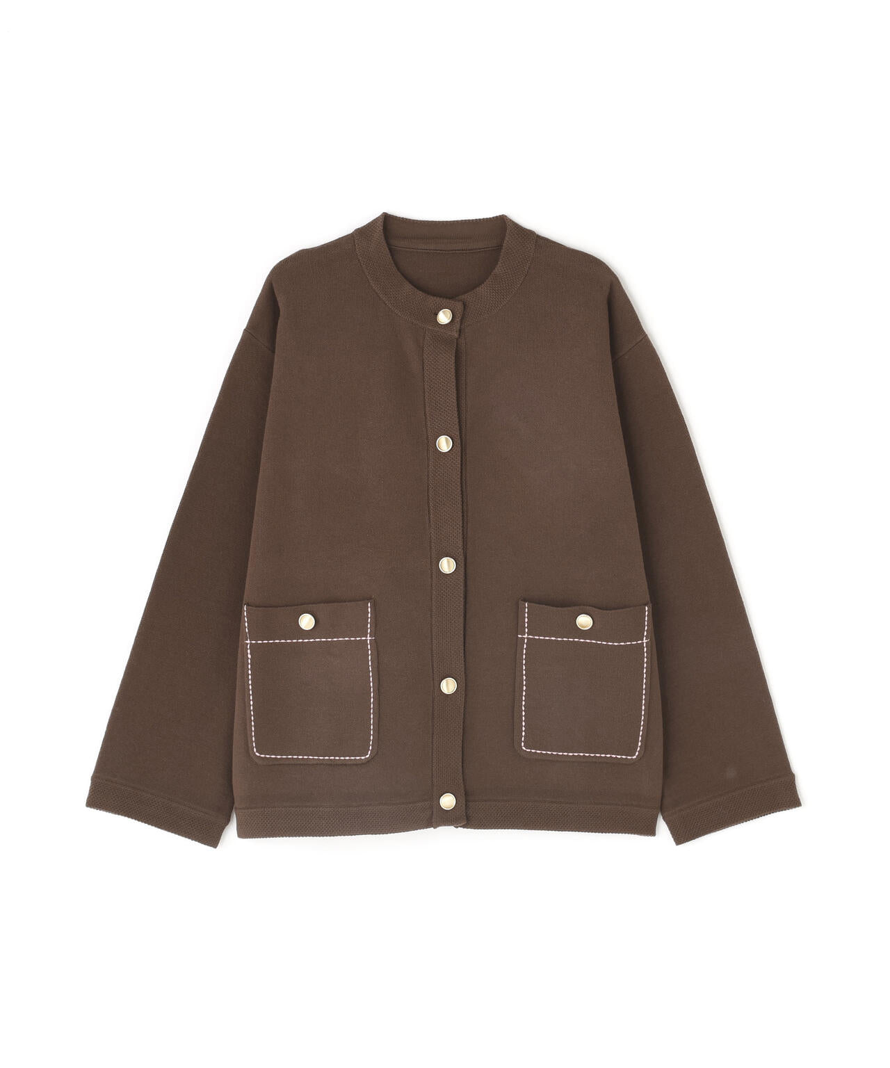 ミドル丈ニットジャケット