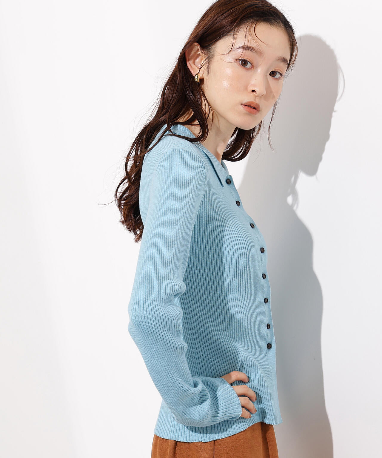 ポロカラーリブニット | N. Natural Beauty Basic*（エヌ