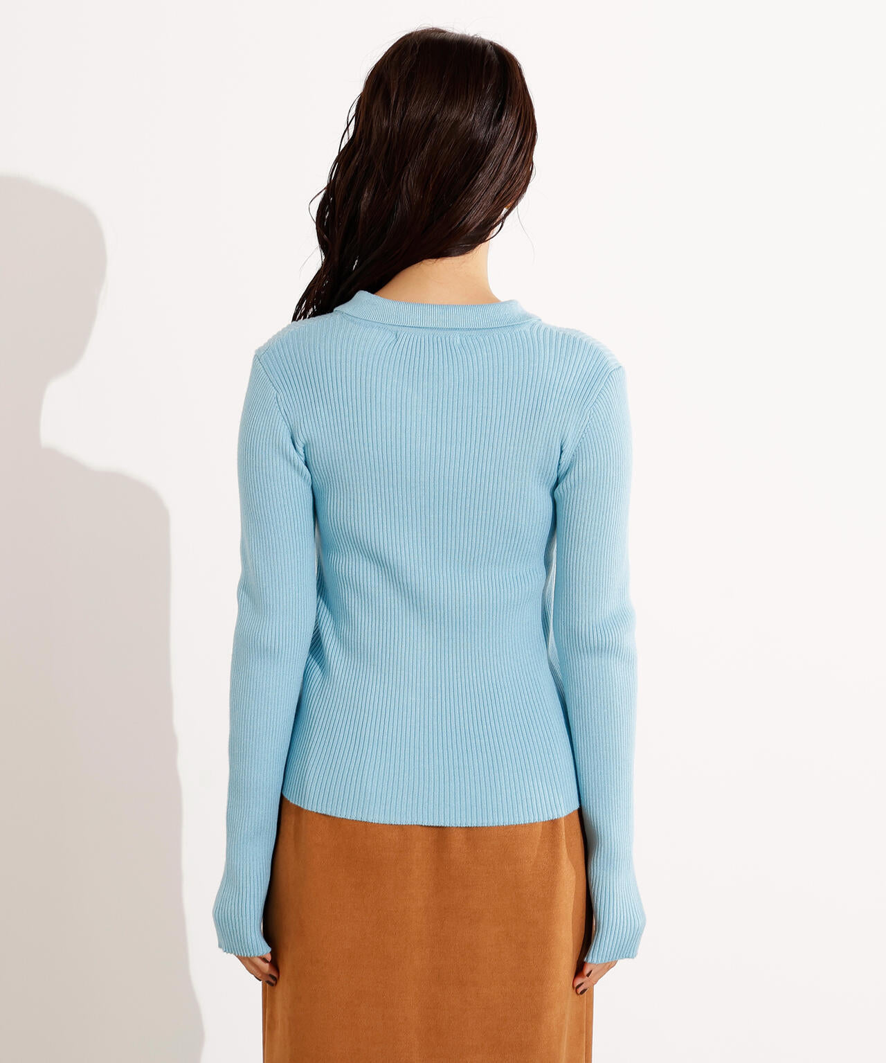 ポロカラーリブニット | N. Natural Beauty Basic*（エヌ ナチュラル