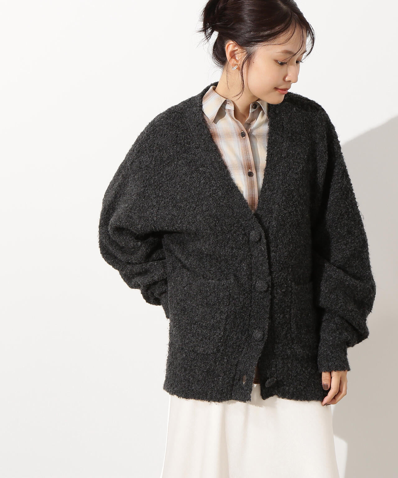 ブークレミドルカーディガン | N. Natural Beauty Basic*（エヌ