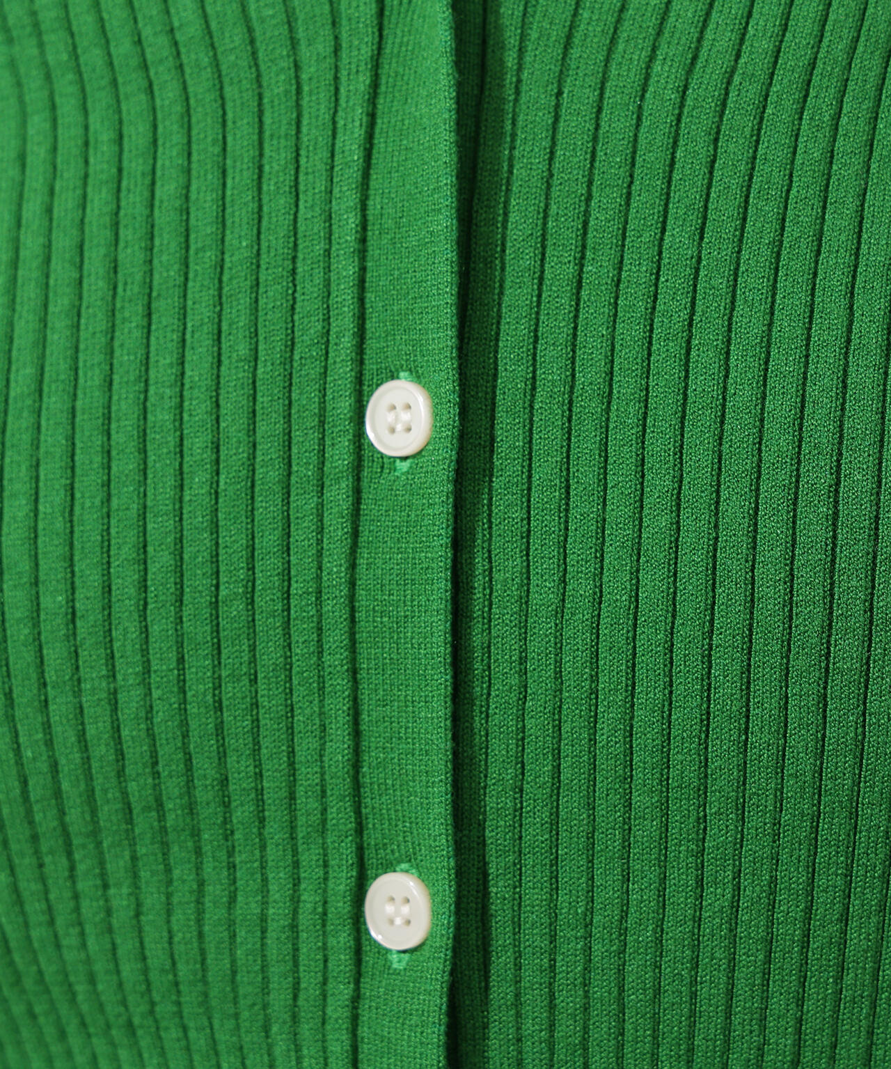 Vネックリブカーディガン