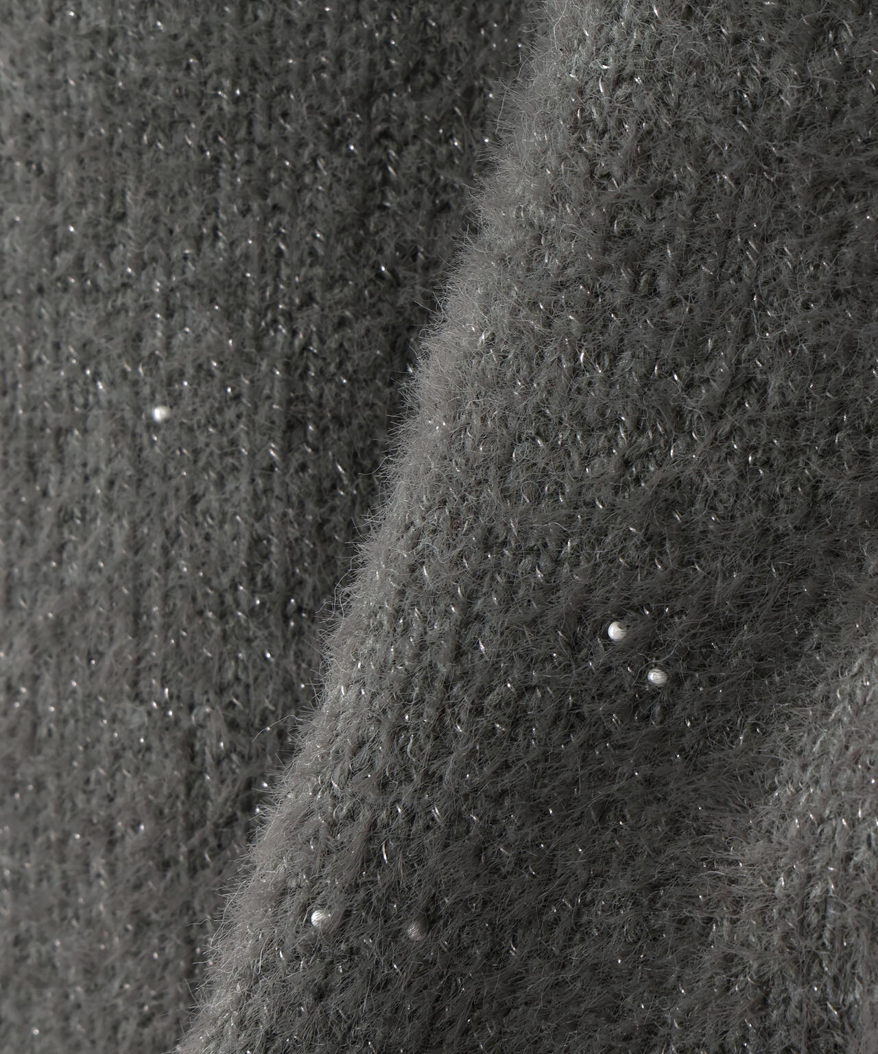 【小室安未さん着用】ビーズミックスヘアリーカーディガン