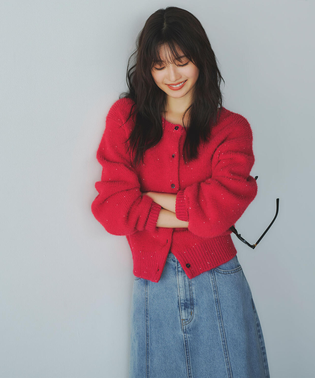 小室安未さん着用】ビーズミックスヘアリーカーディガン | N. Natural