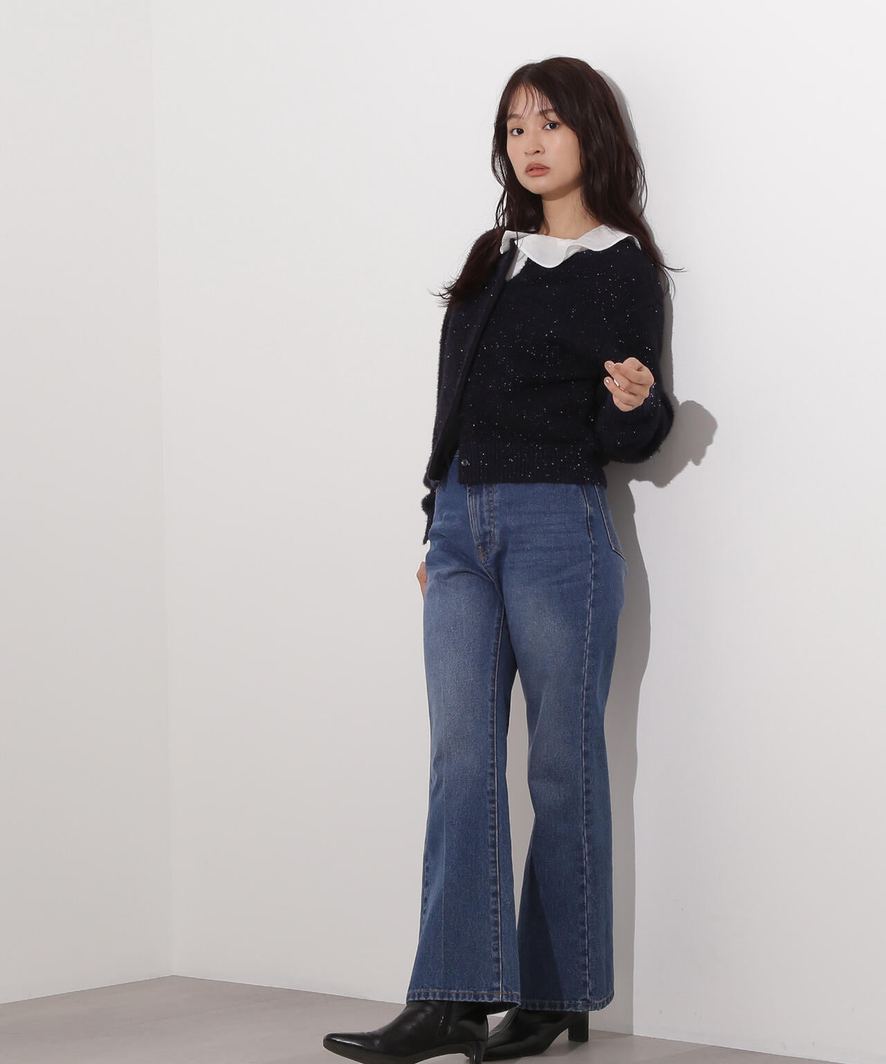 小室安未さん着用】ビーズミックスヘアリーカーディガン | N. Natural