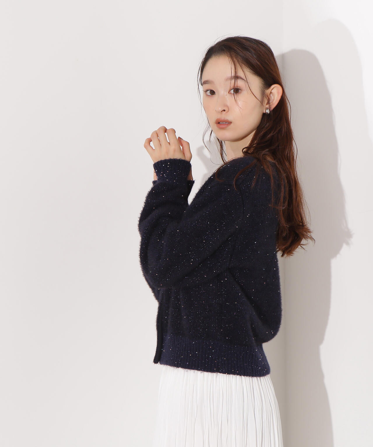 小室安未さん着用】ビーズミックスヘアリーカーディガン | N. Natural