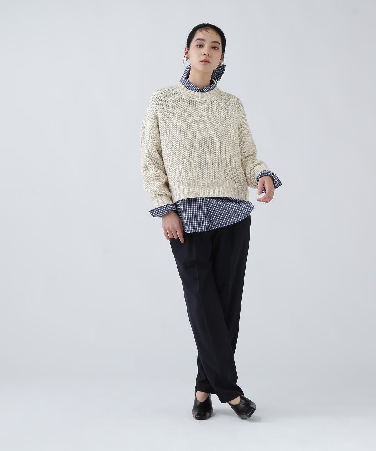 好きを着て気分が高まる】鹿の子編みエフォートレスニット