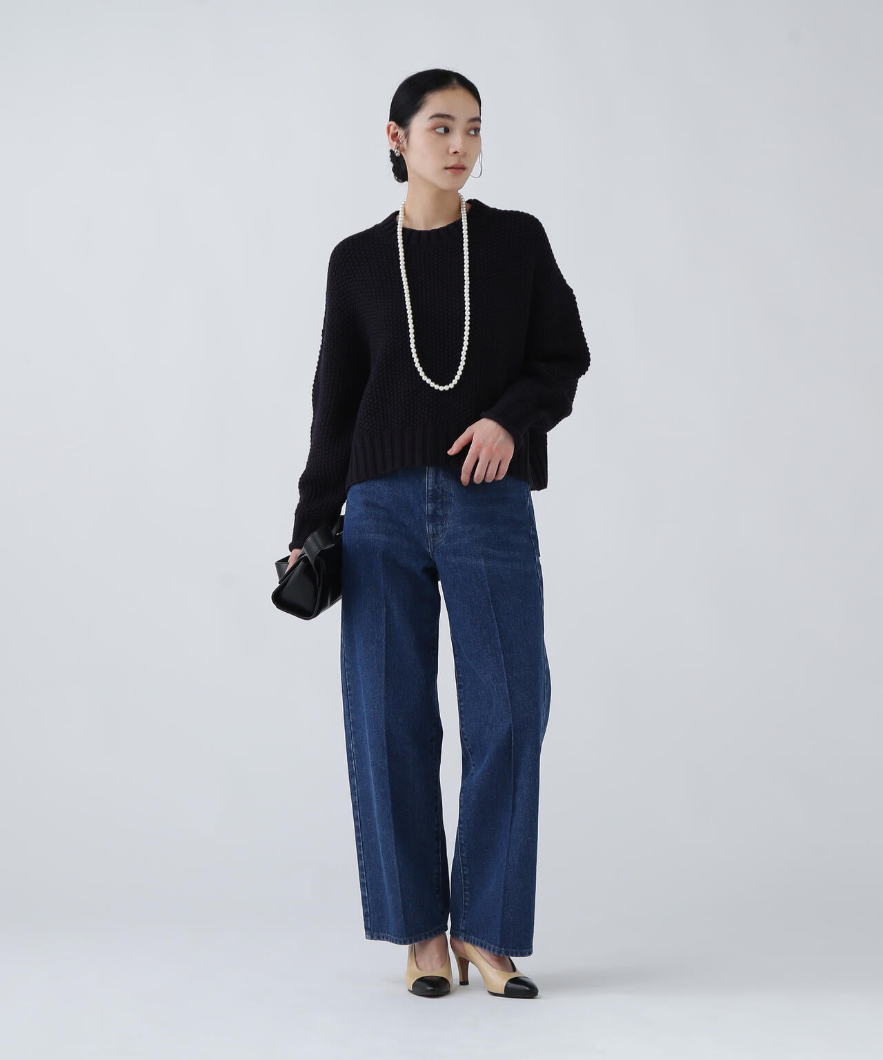 【好きを着て気分が高まる】鹿の子編みエフォートレスニット