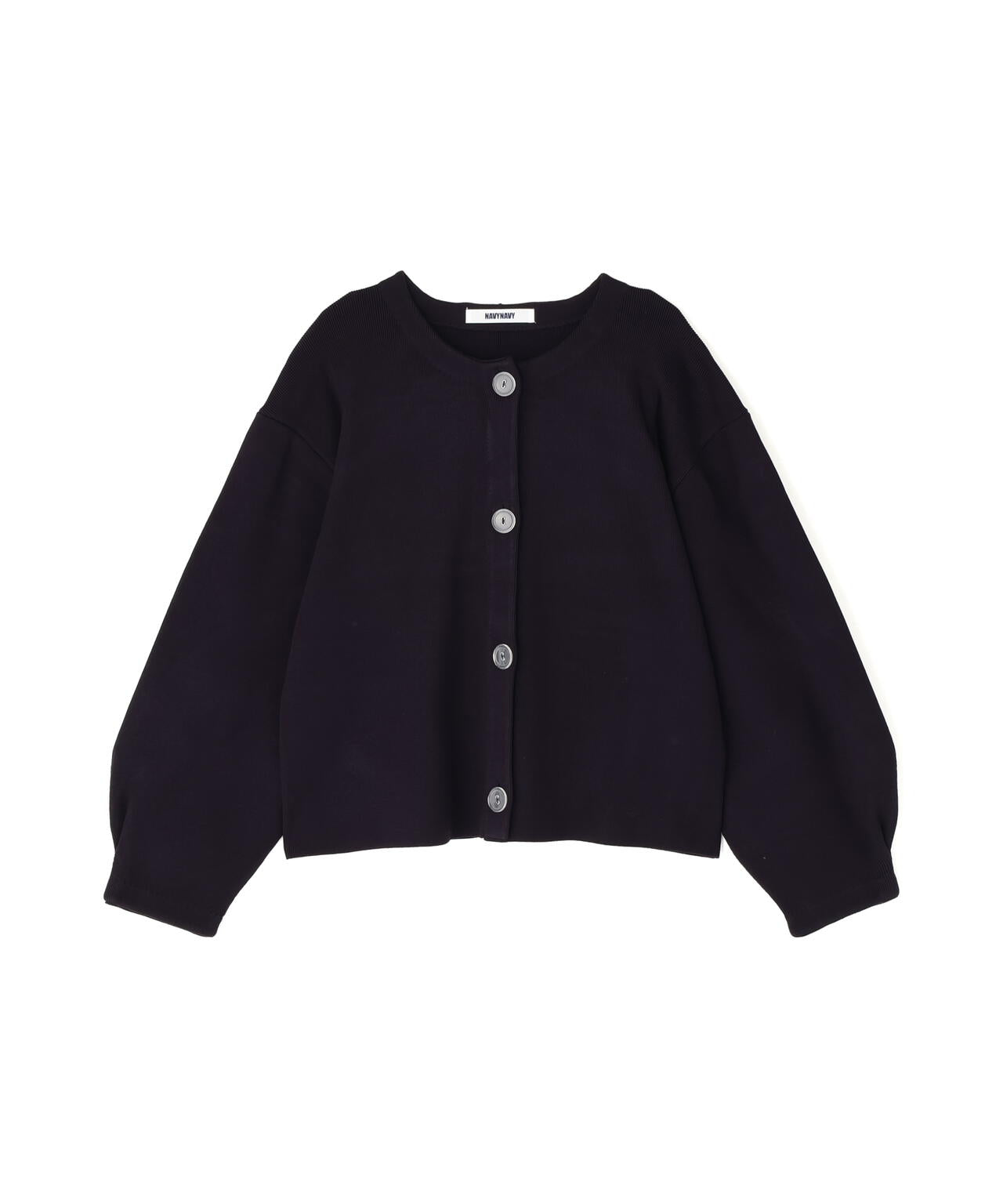 ユーティリティー】毛玉になりにくいクリア釦ニットカーディガン