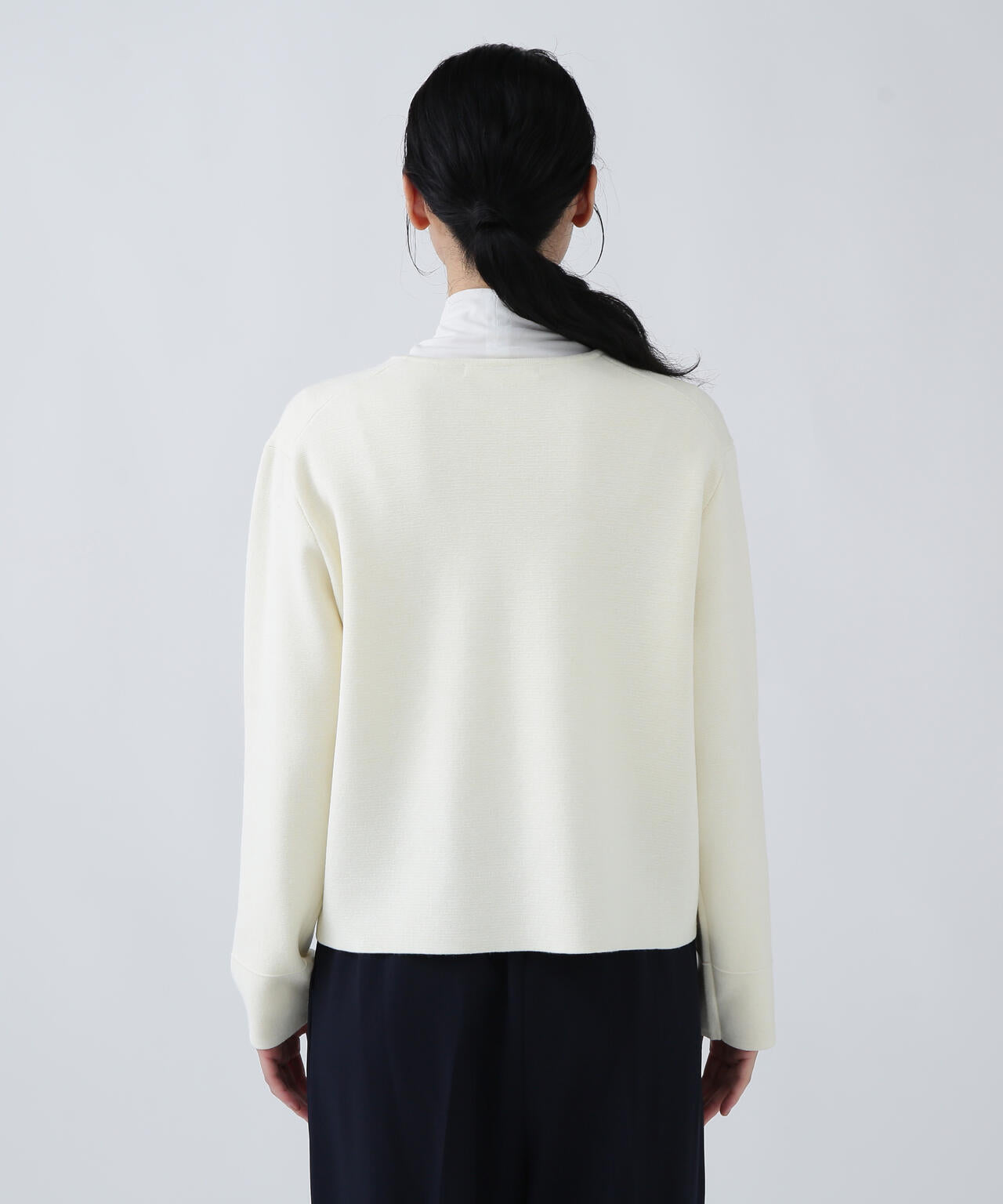 ユーティリティー】静電気軽減テープ使用Wボタンニットカーディガン