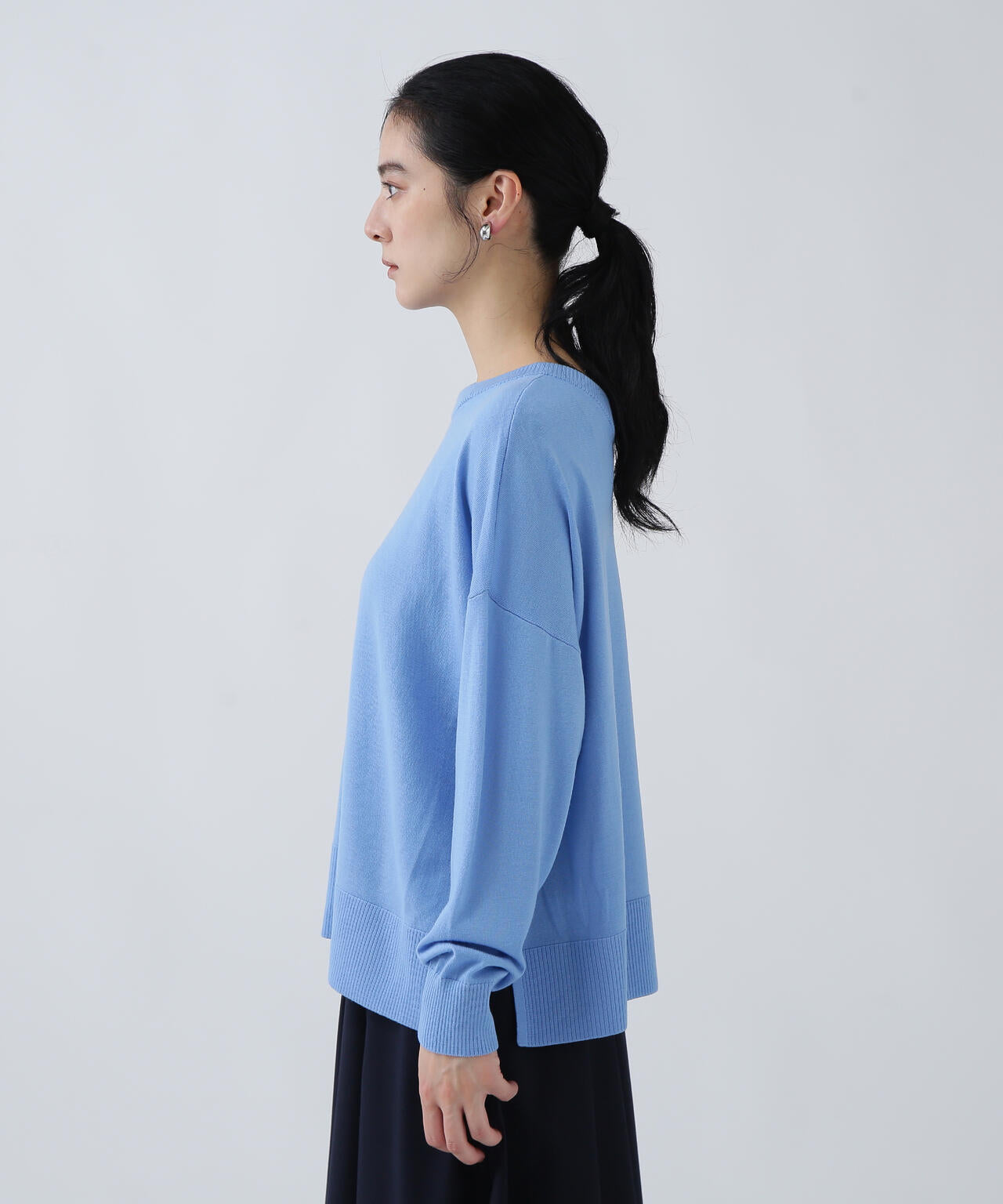 【ユーティリティー】毛玉になりにくい前後2WAY華奢みえニット