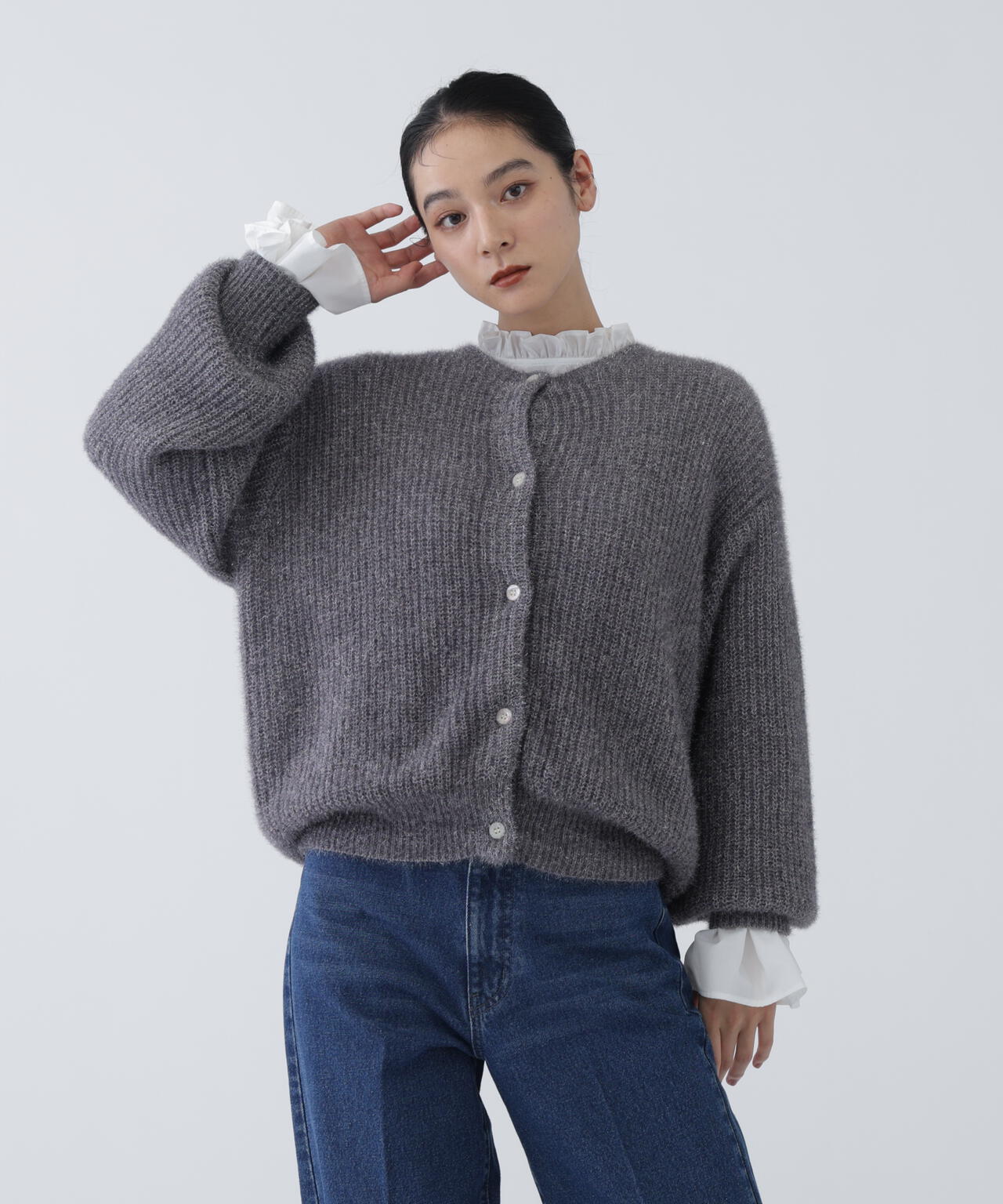 好きを着て気分が高まる】ファンシーラメモールニット