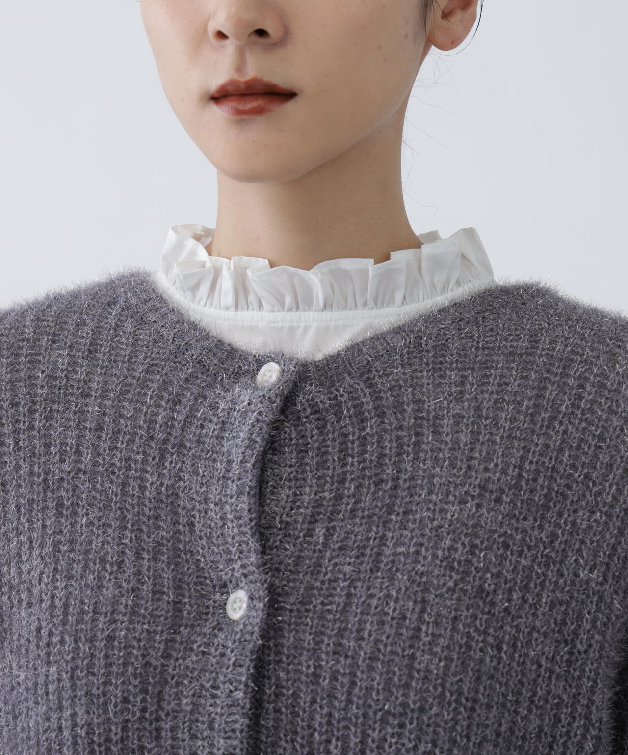 好きを着て気分が高まる】ファンシーラメモールニットカーディガン