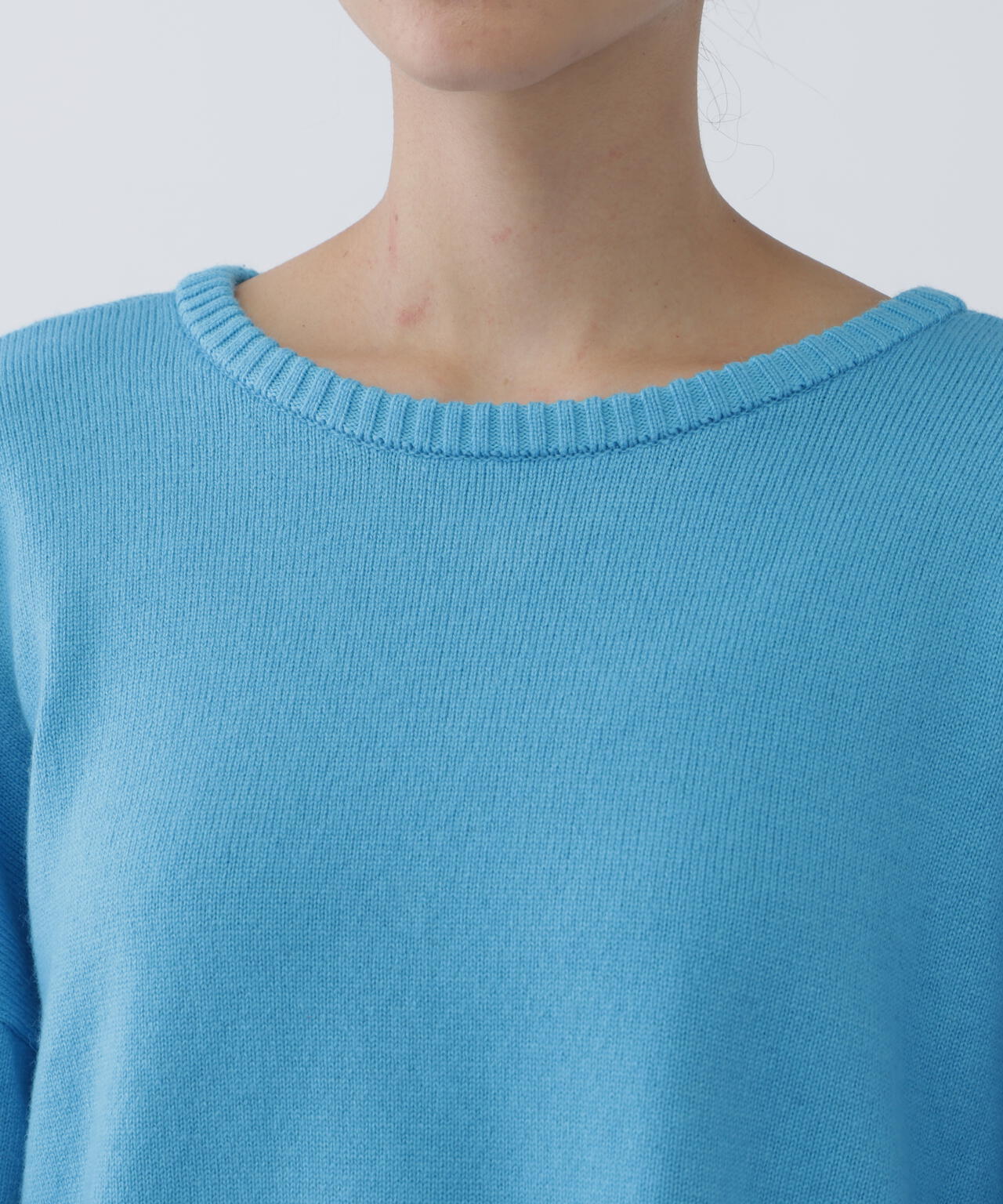 【ユーティリティー】洗えるウール混前後2WAYボクシーニット