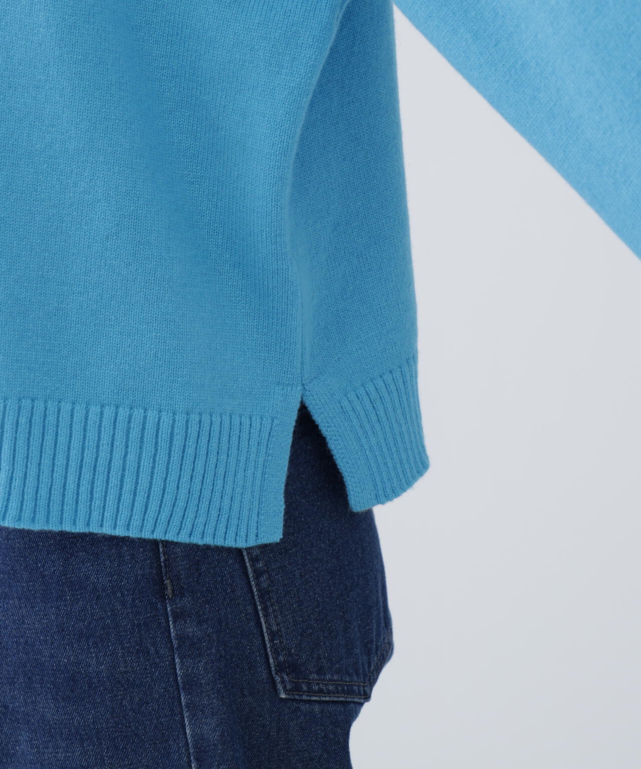 【ユーティリティー】洗えるウール混前後2WAYボクシーニット