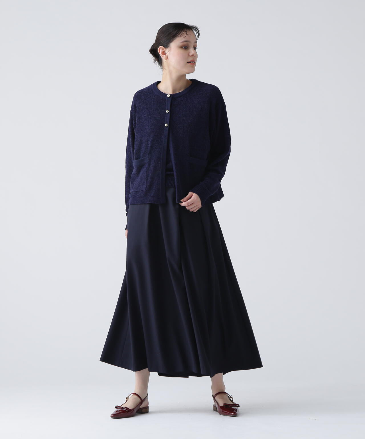 【瞬間コーデ】洗えるシャギーニットアンサンブル