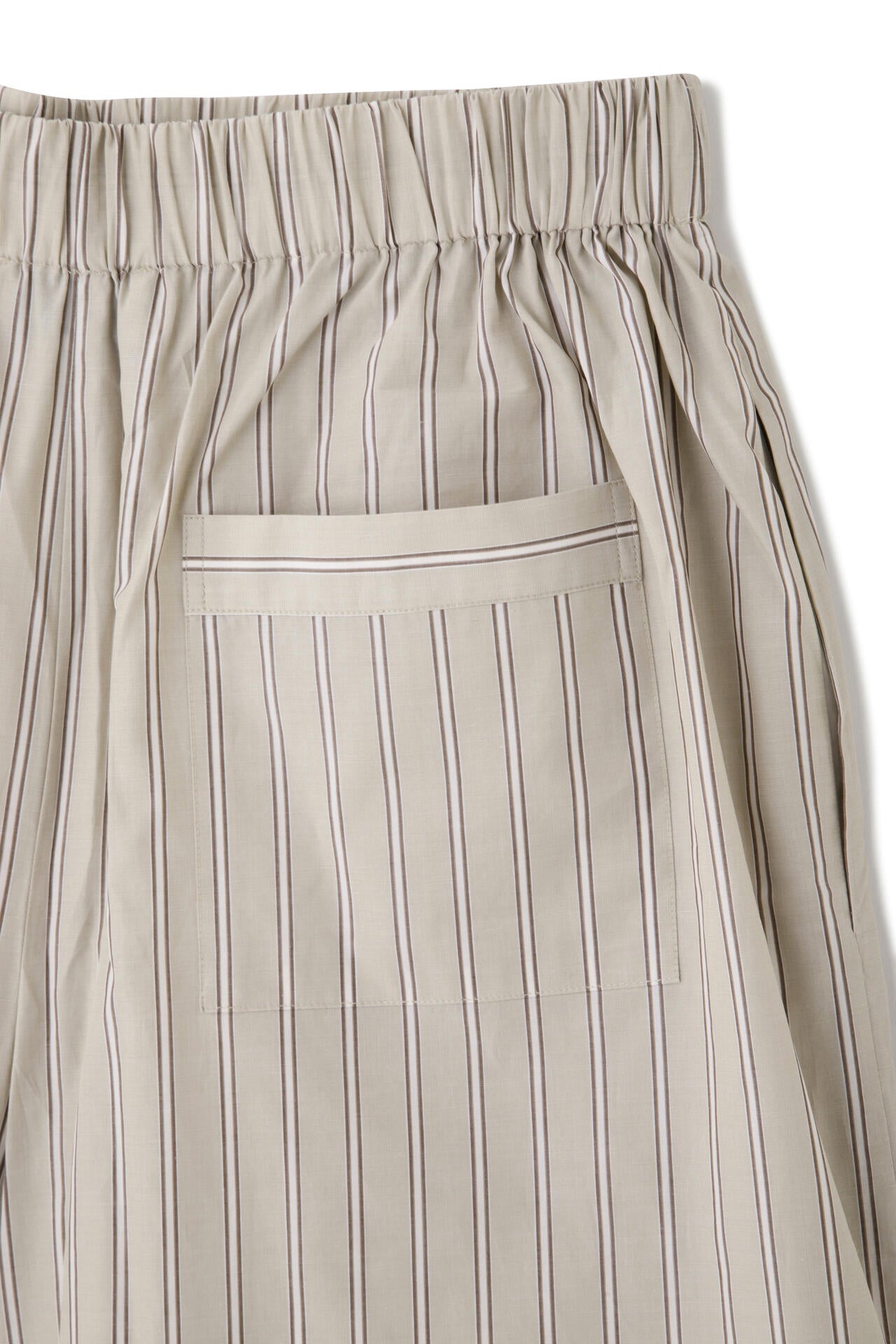 STUDIO NICHOLSON / BOLD STRIPE COTTON ELASTICATED SHORT