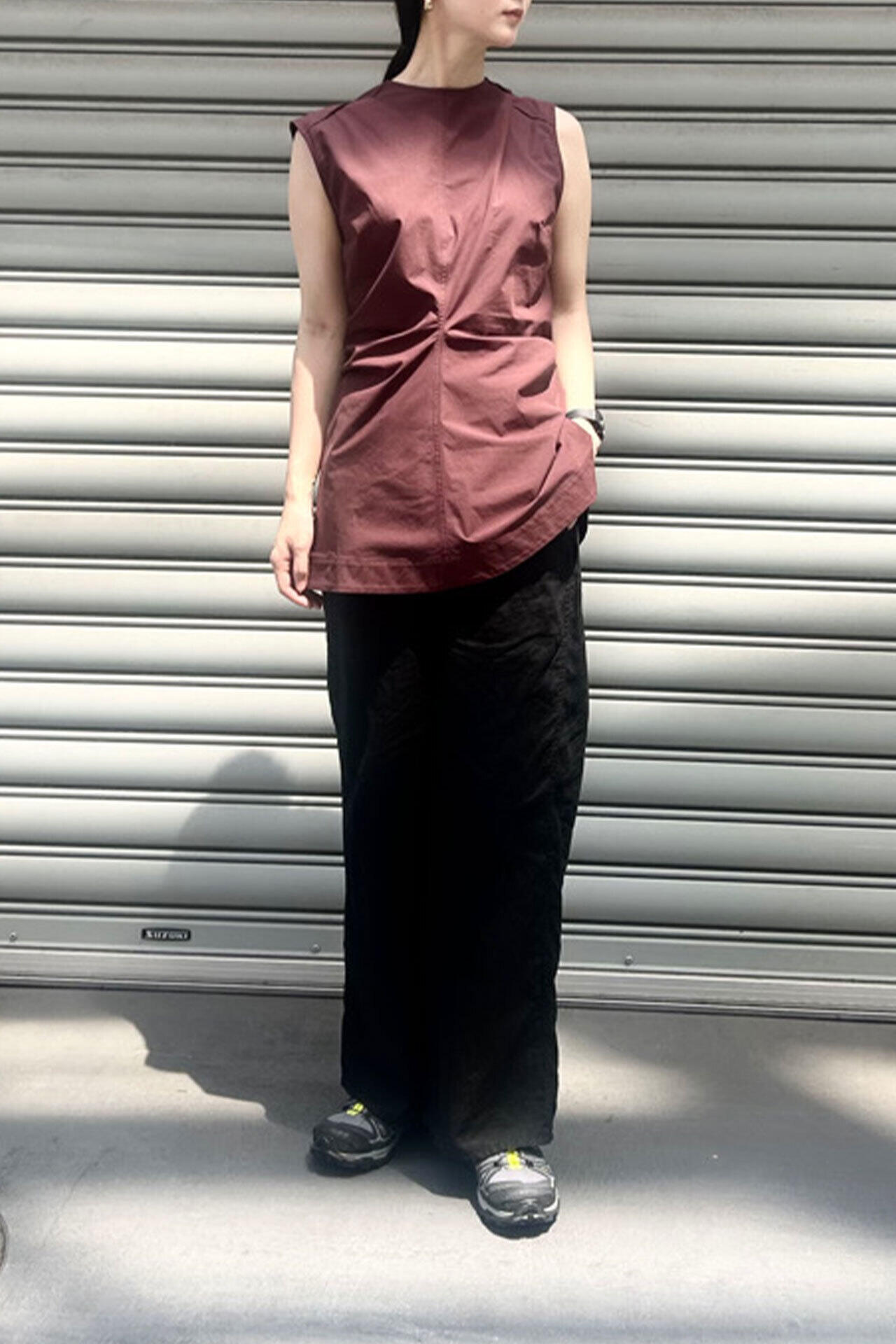 STUDIO NICHOLSON / POWDER COTTON DRAPE TOP