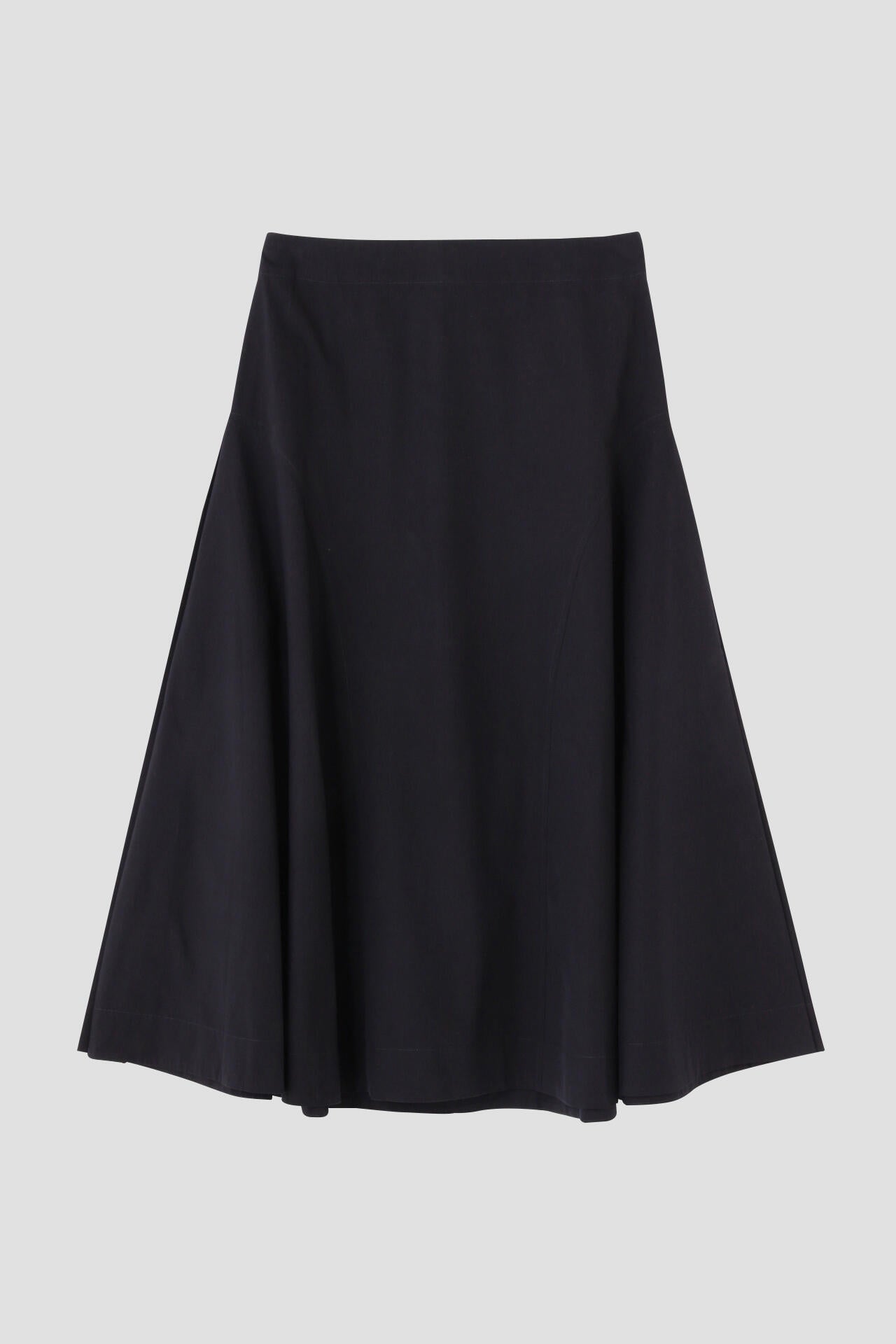 STUDIO NICHOLSON / POWDER COTTON SIDE PEPLUM SKIRT