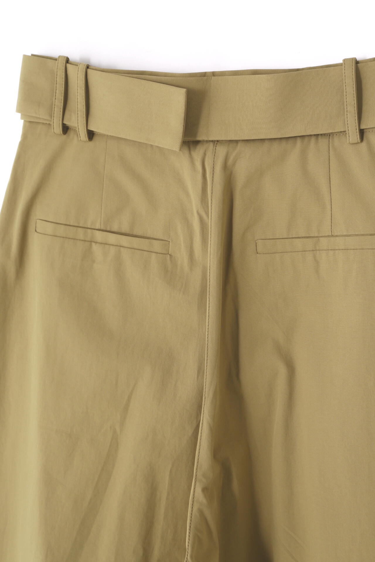 STUDIO NICHOLSON / POWDER COTTON BELTED WIDE LEG PANT | THE