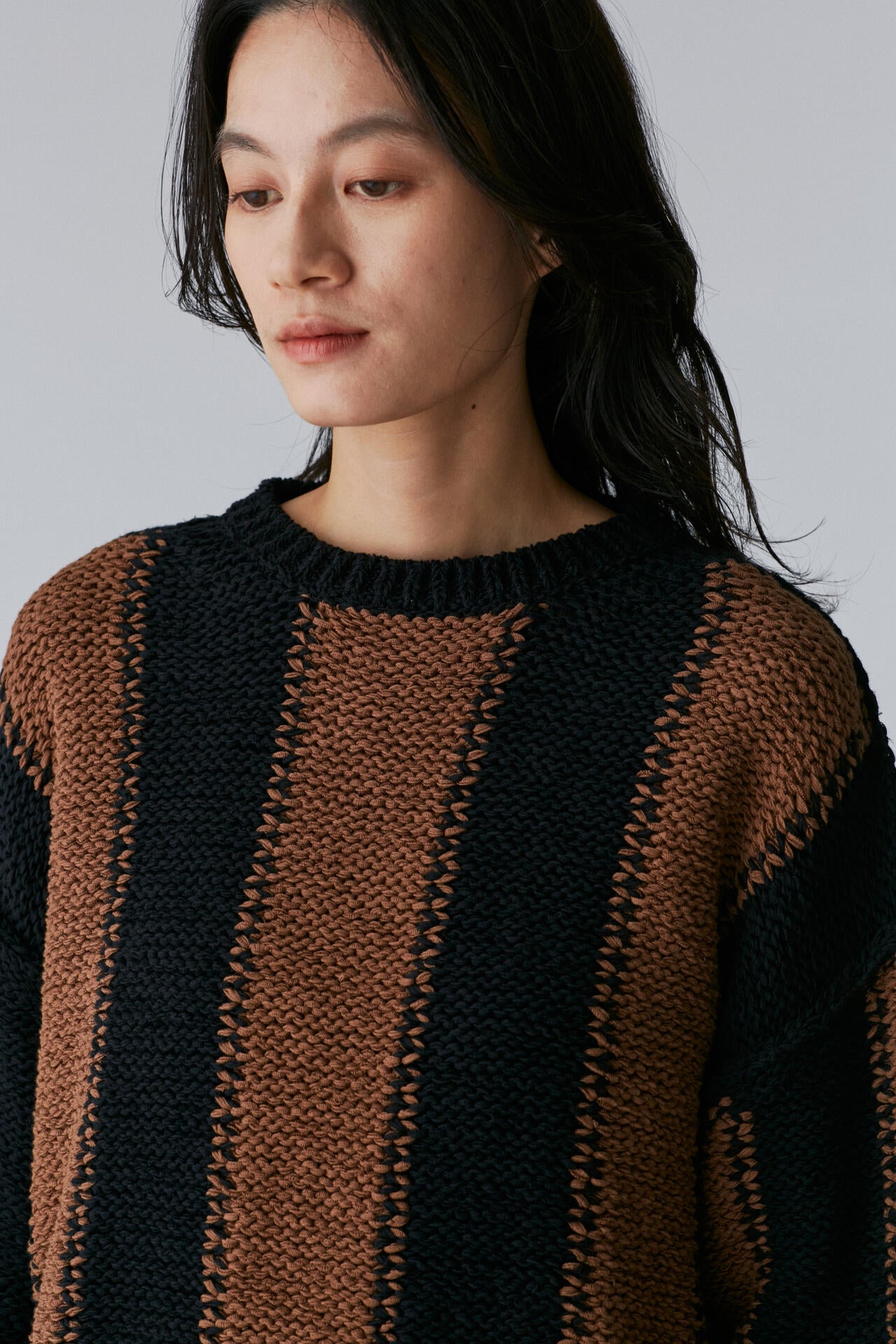 Cristaseya / FETTUCCIA STRIPED SWEATER | THE LIBRARY（ザ ライブ