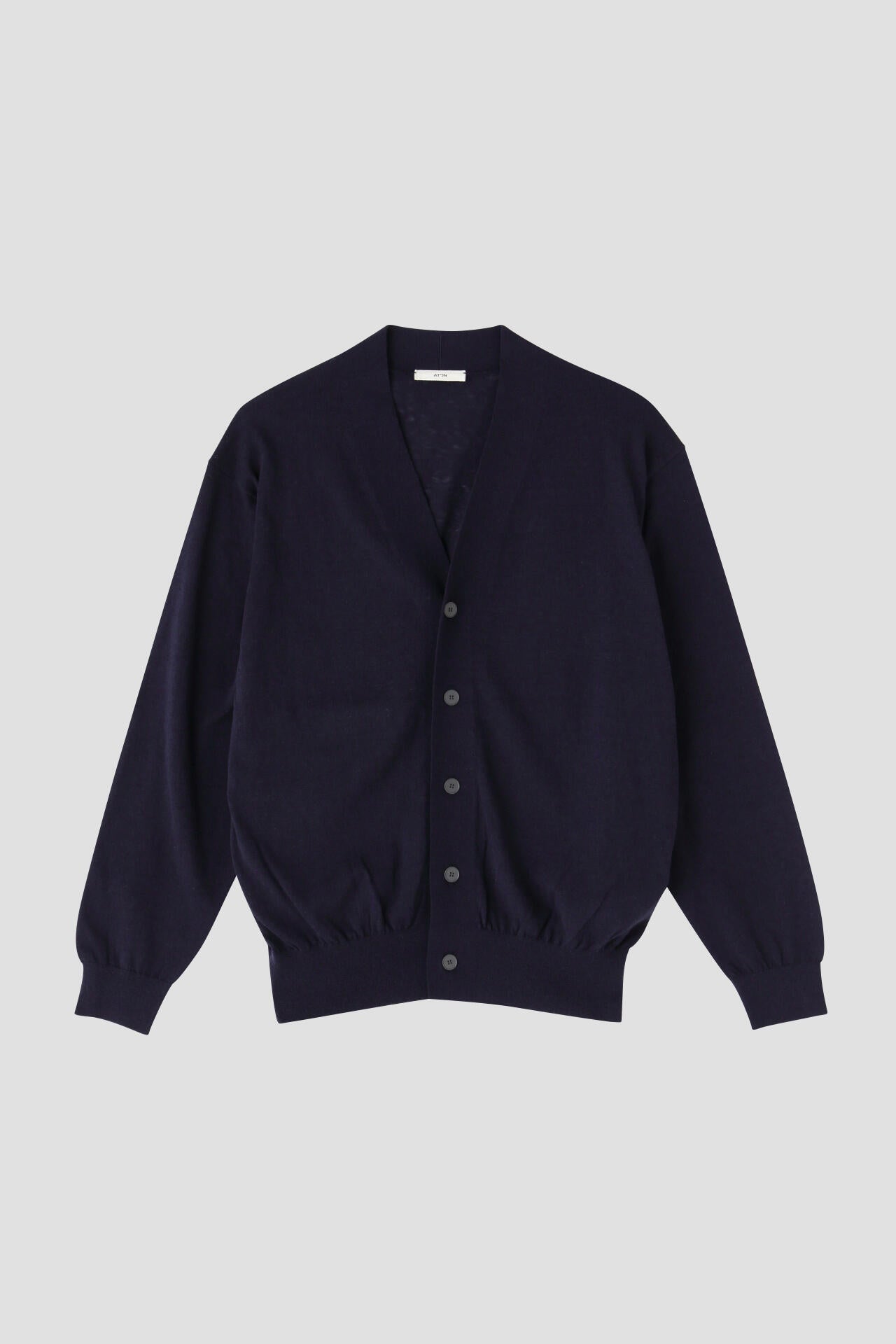 ATON / RECYCLED FRESCA V-NECK CARDIGAN | THE LIBRARY（ザ ライブ