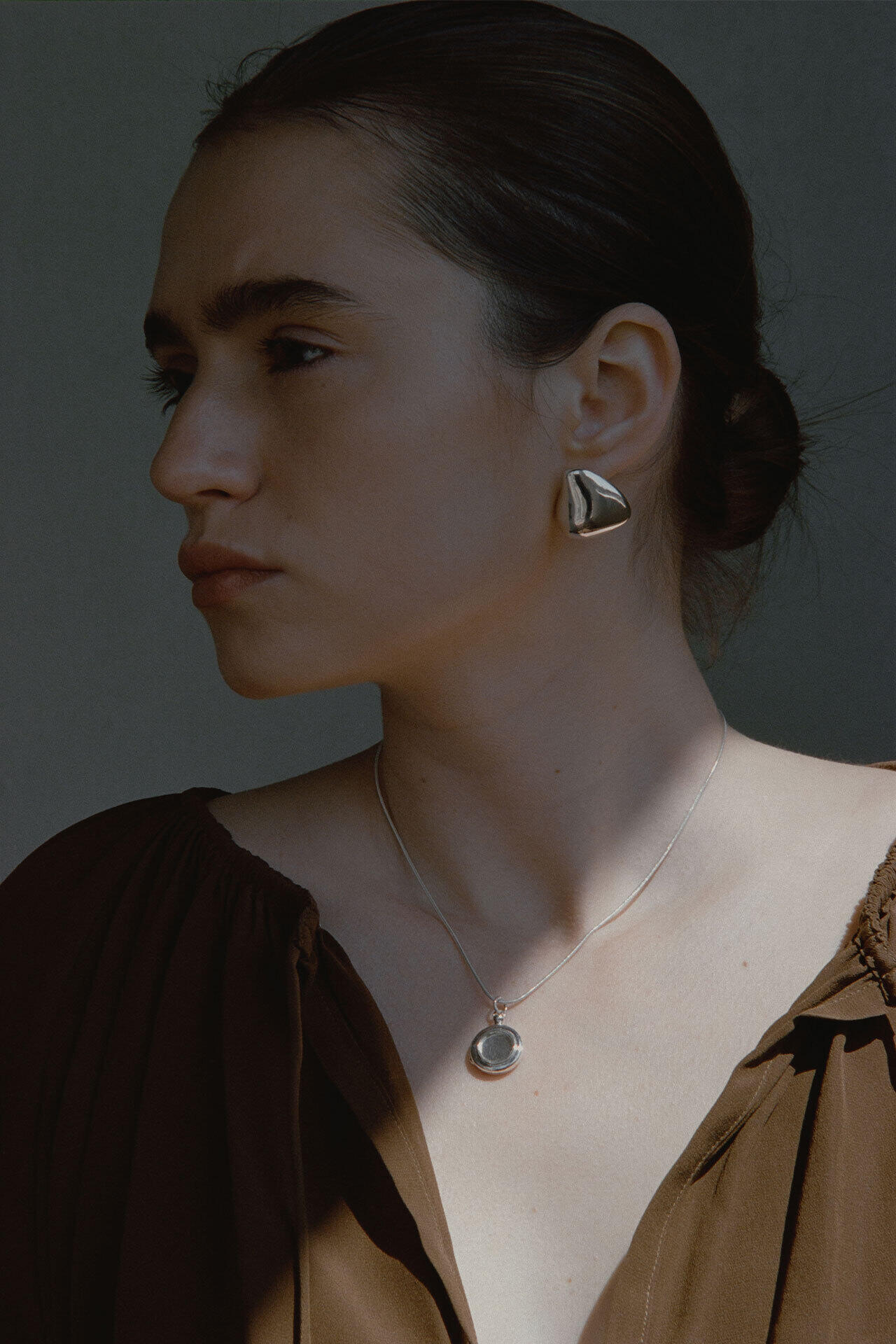 ASAMI FUJIKAWA / BIG SHELL EARRINGS/SILVER
