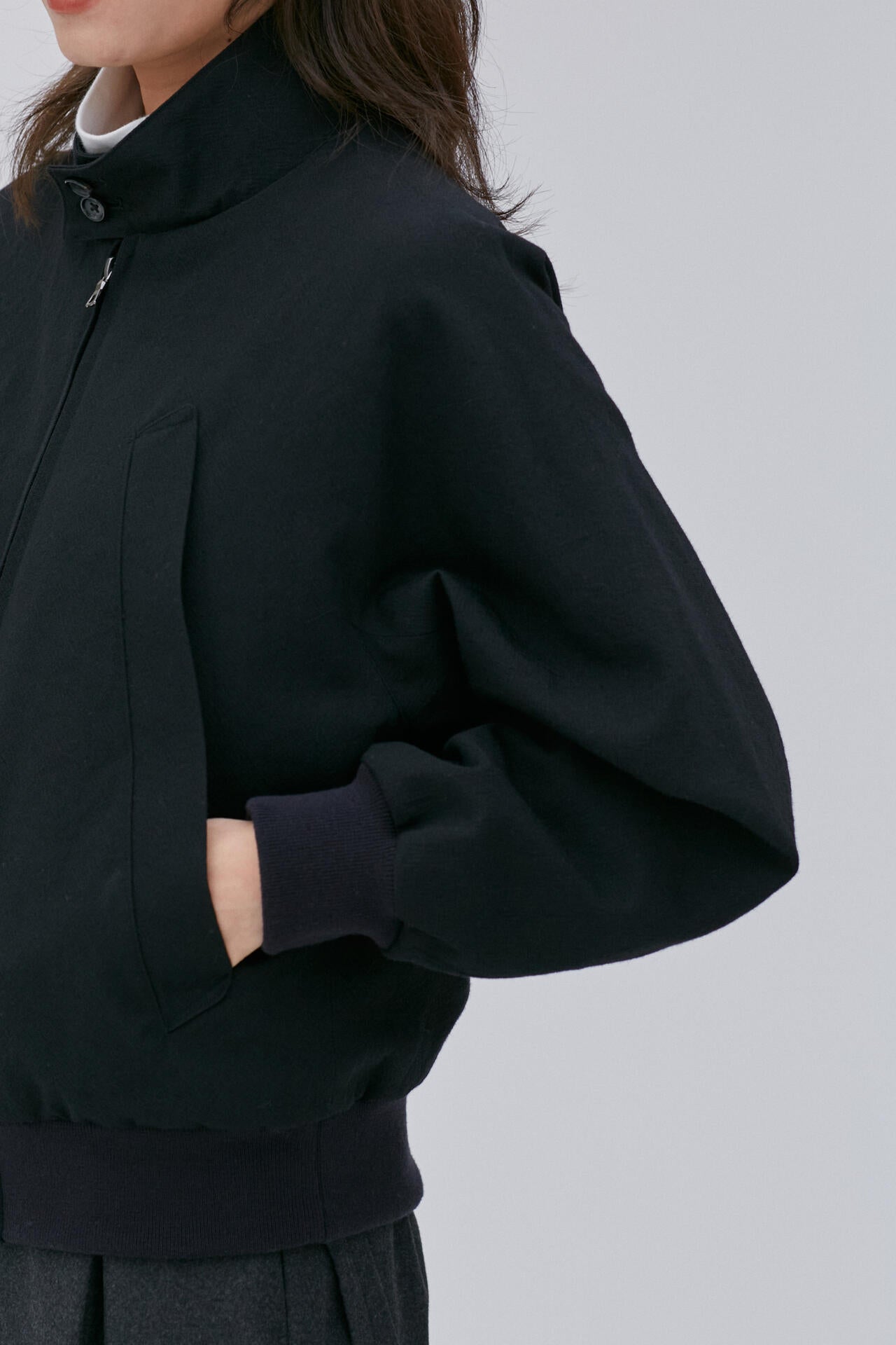 blurhms / ROUGH WOOL GABARDINE HARRINGTON JACKET | THE LIBRARY（ザ