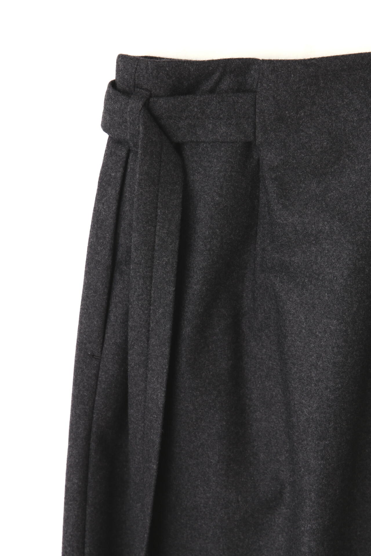 ATON / MERINO COLLEGE FLANNEL WRAP SKIRT | THE LIBRARY（ザ ライブ