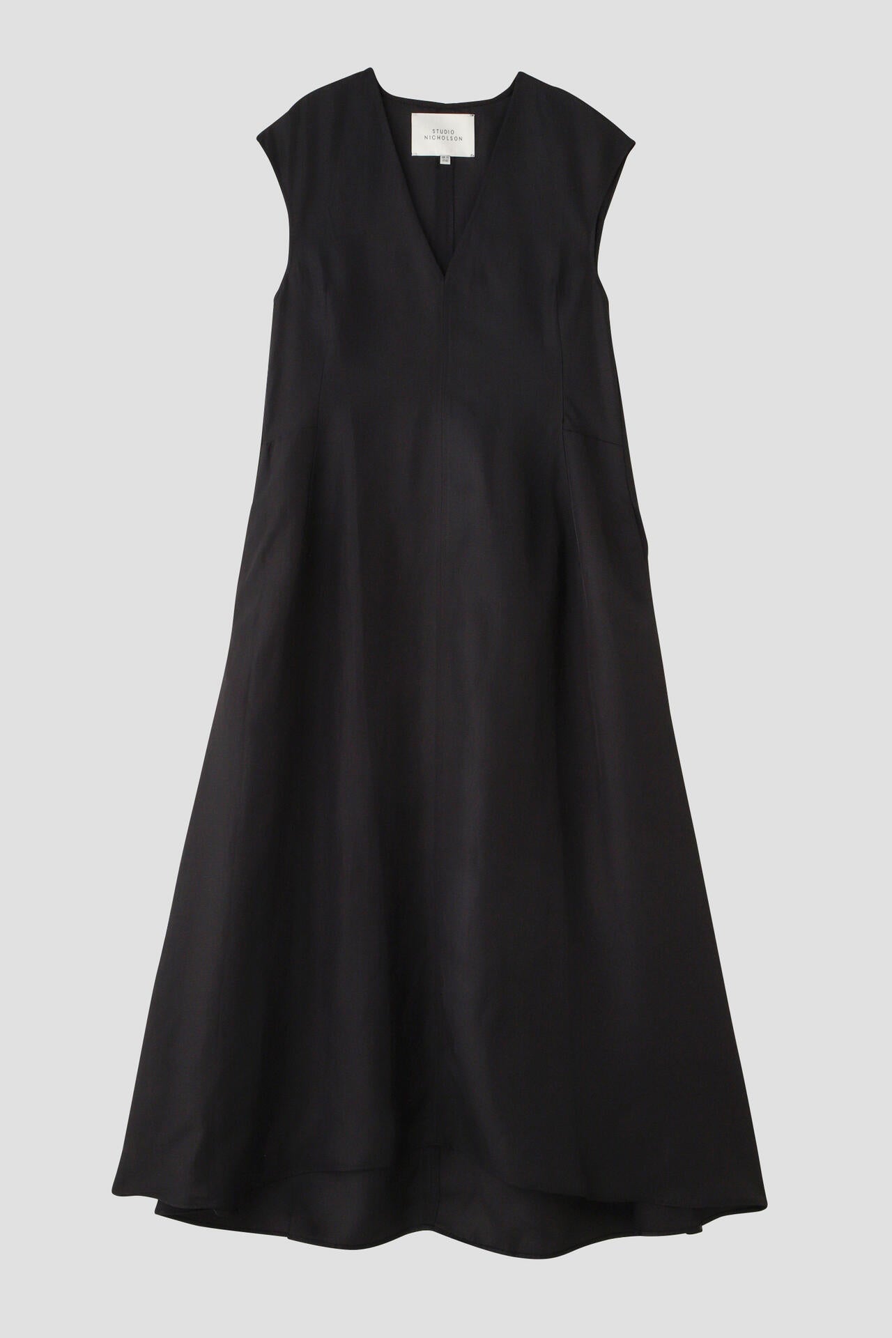 STUDIO NICHOLSON / VISCOSE LINEN SLEEVELESS VOLUME DRESS