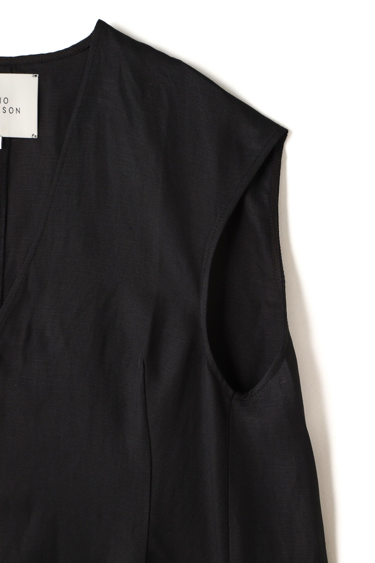STUDIO NICHOLSON / VISCOSE LINEN SLEEVELESS VOLUME DRESS