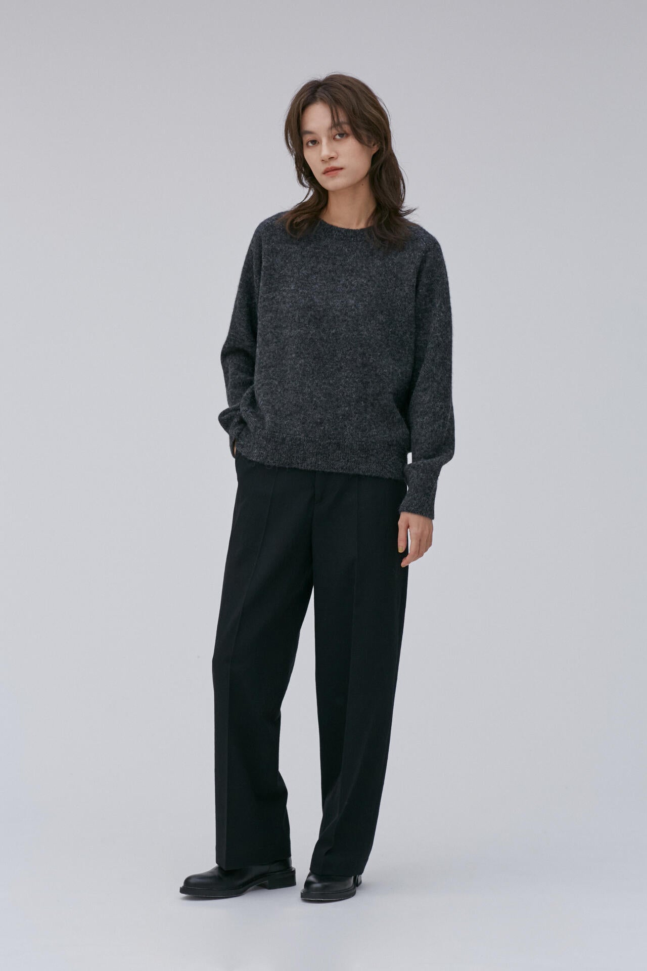別注］blurhms / ALPACA KNIT CREW NECK | THE LIBRARY（ザ