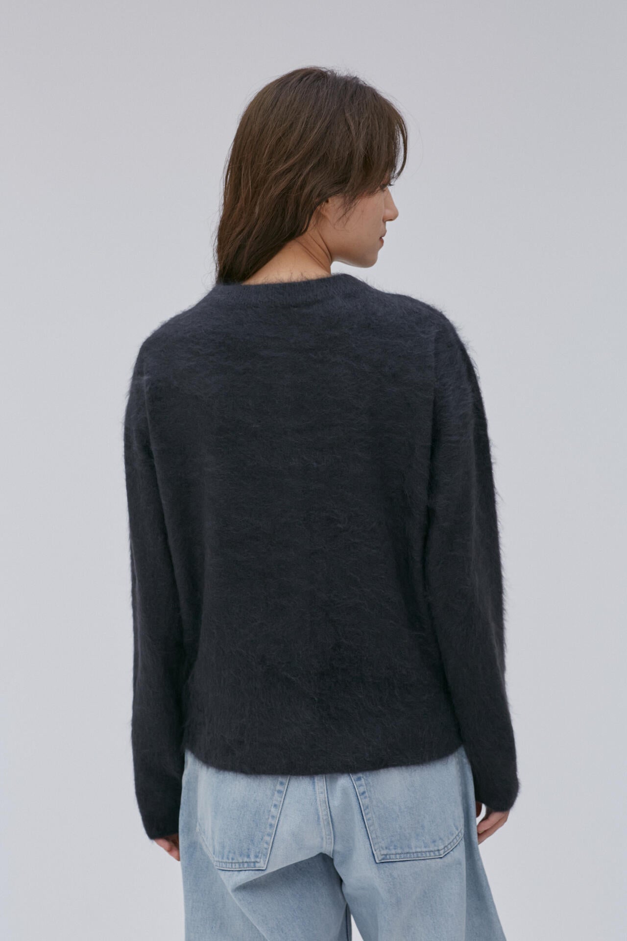   セーター ATON / ROYAL CASHMERE FUR CREWNECK CARDIGAN | THE LIBRARY（ザ
