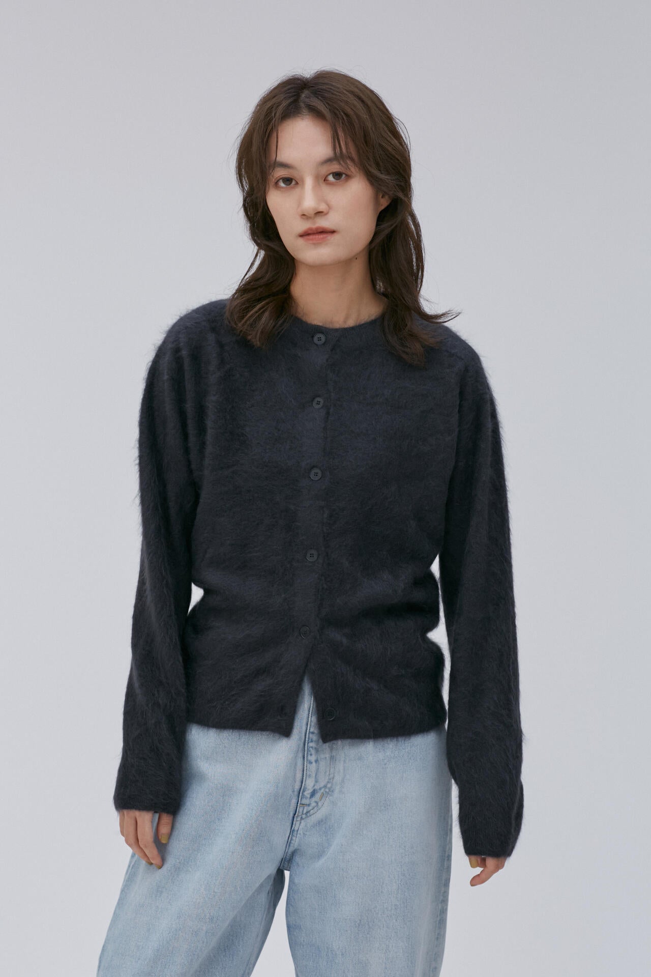 エイトン　ロイヤルカシミヤオーバーサイズカーディガン 2023 ATON/エイトン】ROYAL CASHMERE OVERSIZED CARDIGAN/ロイヤルカシミヤ