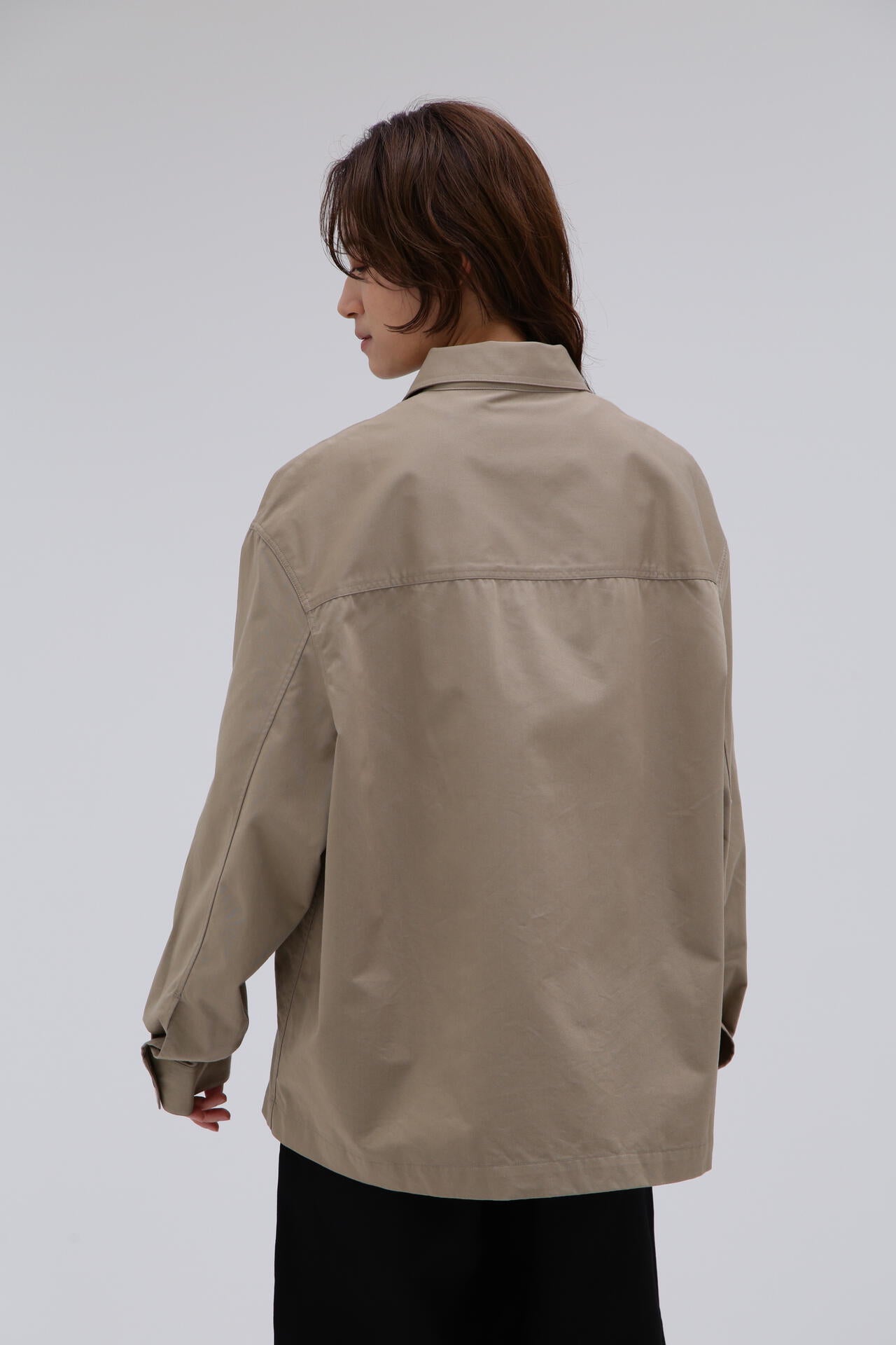 STUDIO NICHOLSON / SOFT TECHNICAL TWILL MILITARY OVER SHIRT | THE
