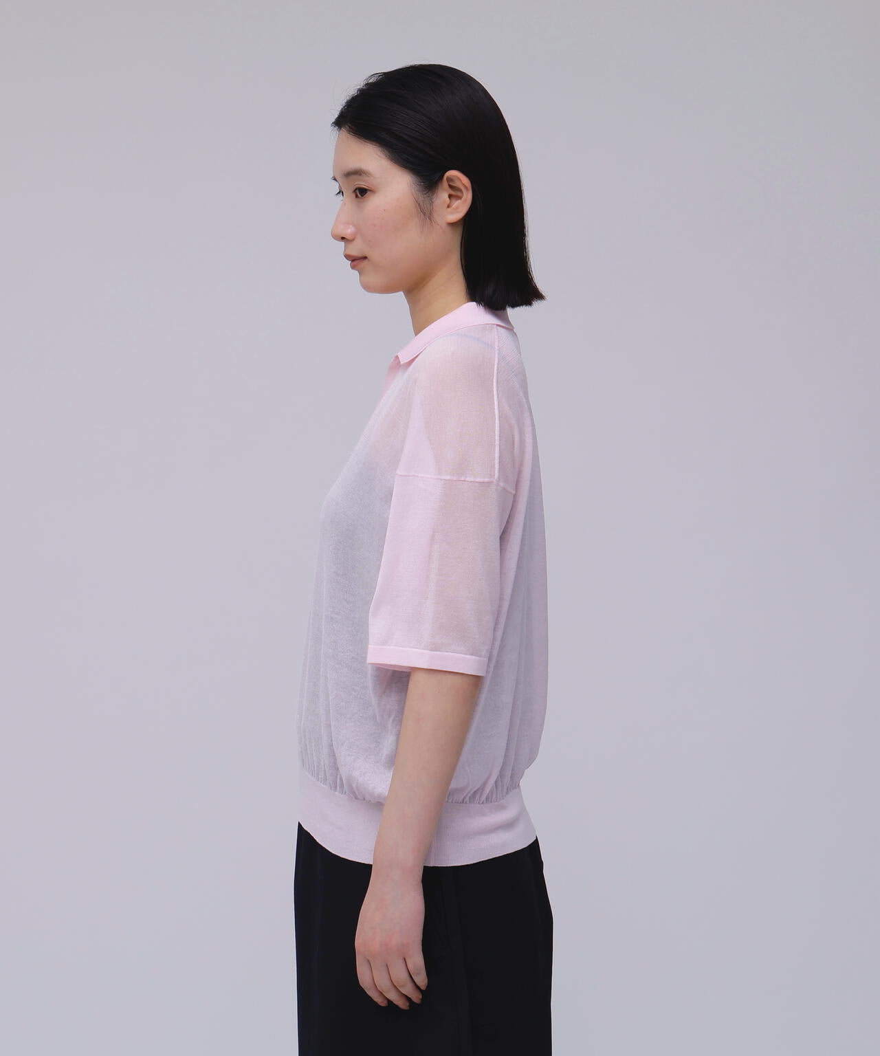 ATON / COMPACT COTTON SKIPPER POLO SWEATER | THE LIBRARY（ザ