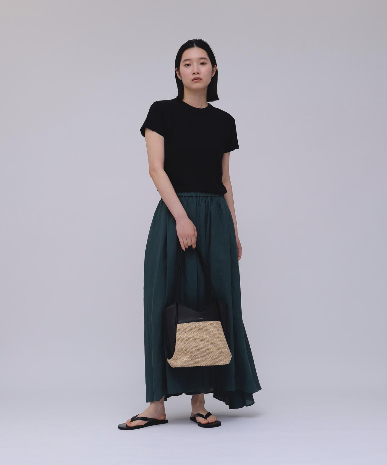 ATON / FRESCA SINGLE JERSEY TIGHT FIT T-SHIRT | THE LIBRARY（ザ