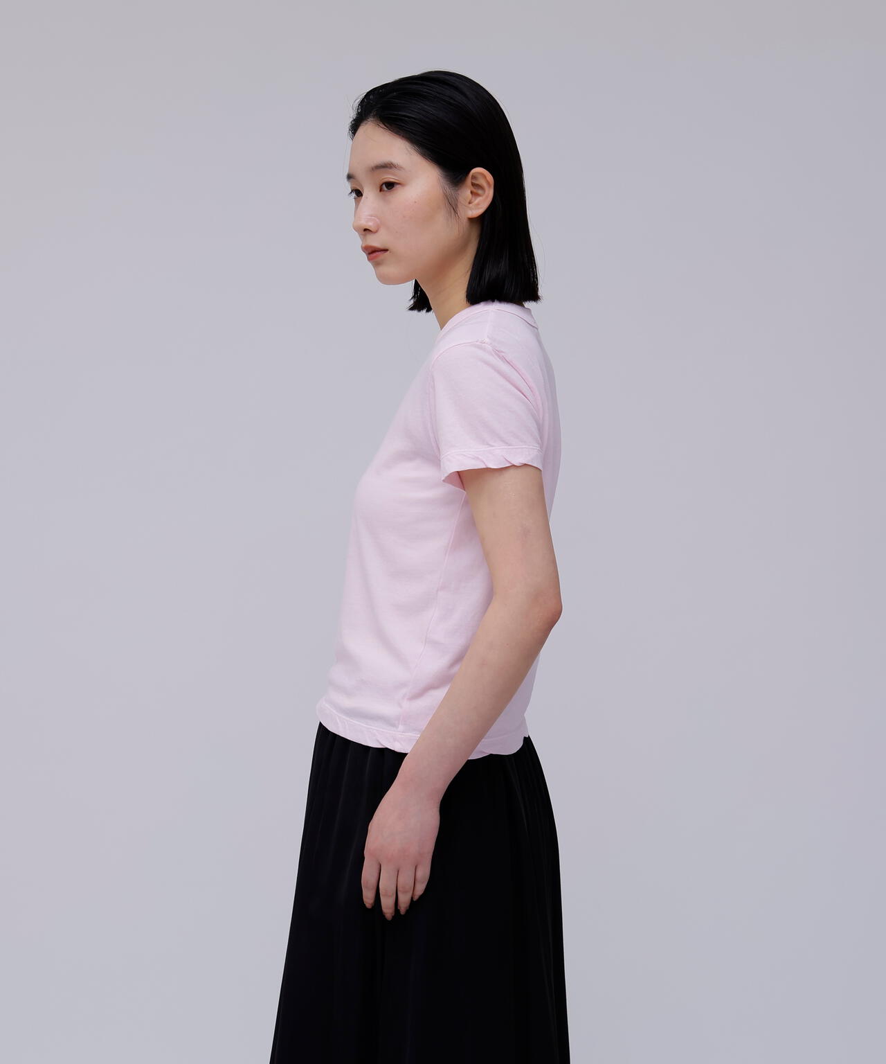 ATON / FRESCA SINGLE JERSEY TIGHT FIT T-SHIRT