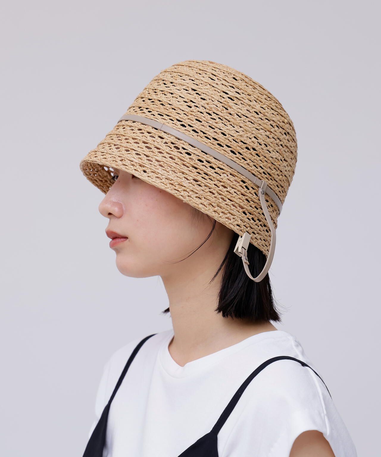 KIJIMA TAKAYUKI / RAFFIA BRAID CROCHET HAT