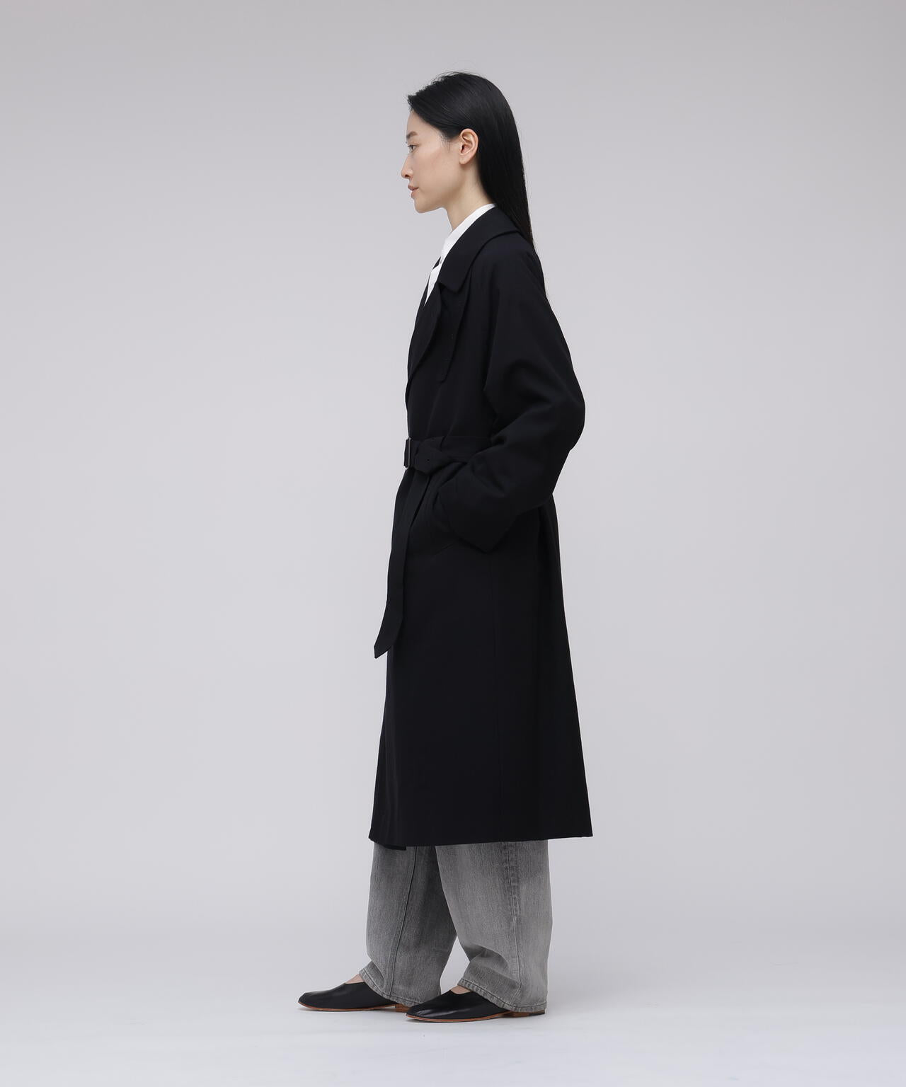 blurhms / WOOL GABARDINE TRENCH COAT | THE LIBRARY（ザ ライブ