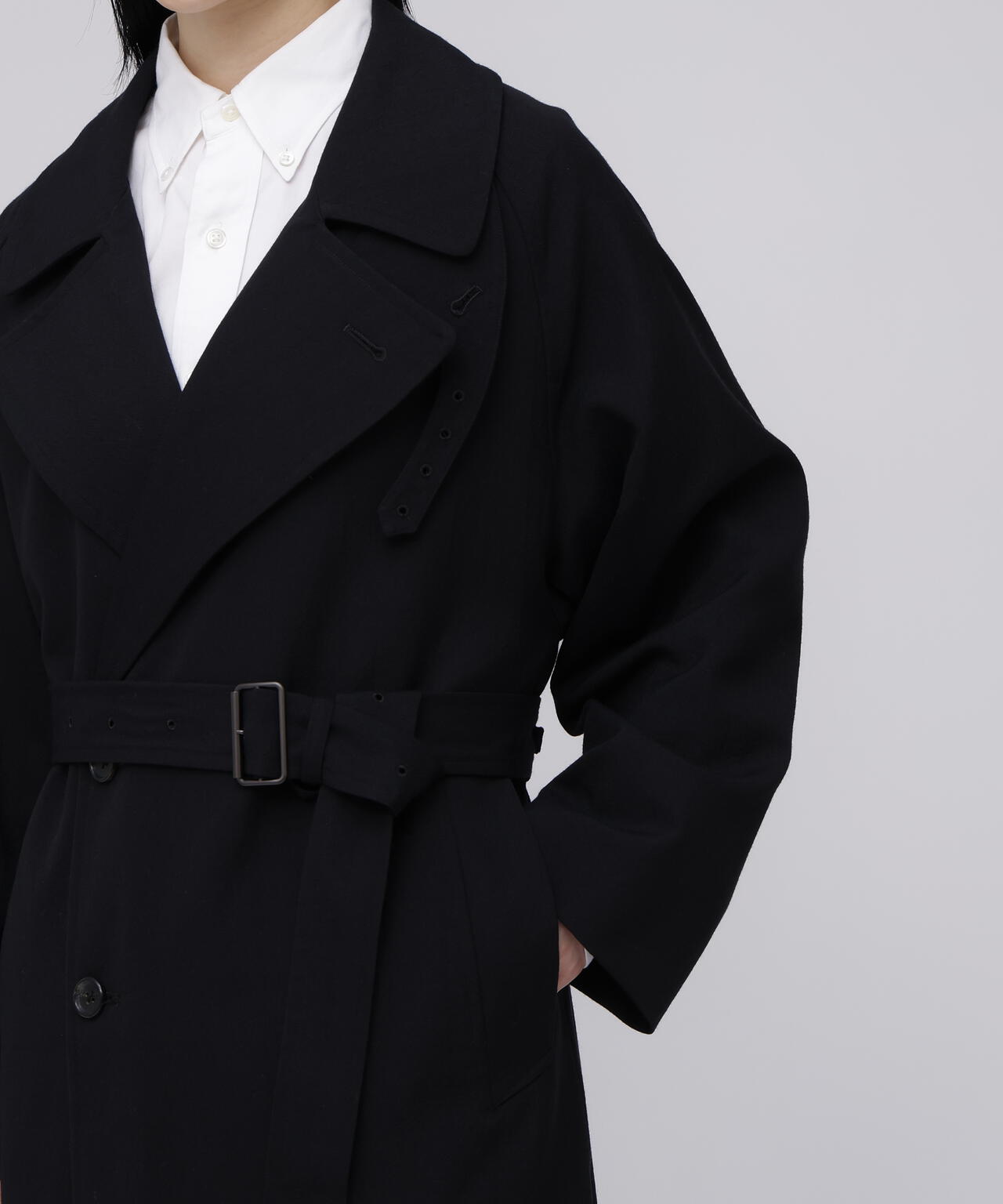 blurhms / WOOL GABARDINE TRENCH COAT | THE LIBRARY（ザ ライブ