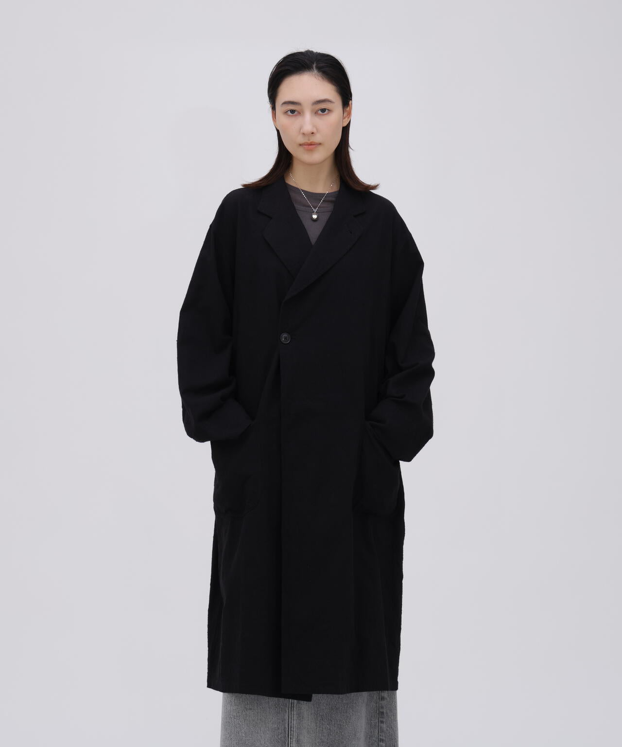 定価¥59,400 blurhms coat 別注] blurhms / SILK COTTN NEP PLAID COAT | THE LIBRARY（ザ ライブ