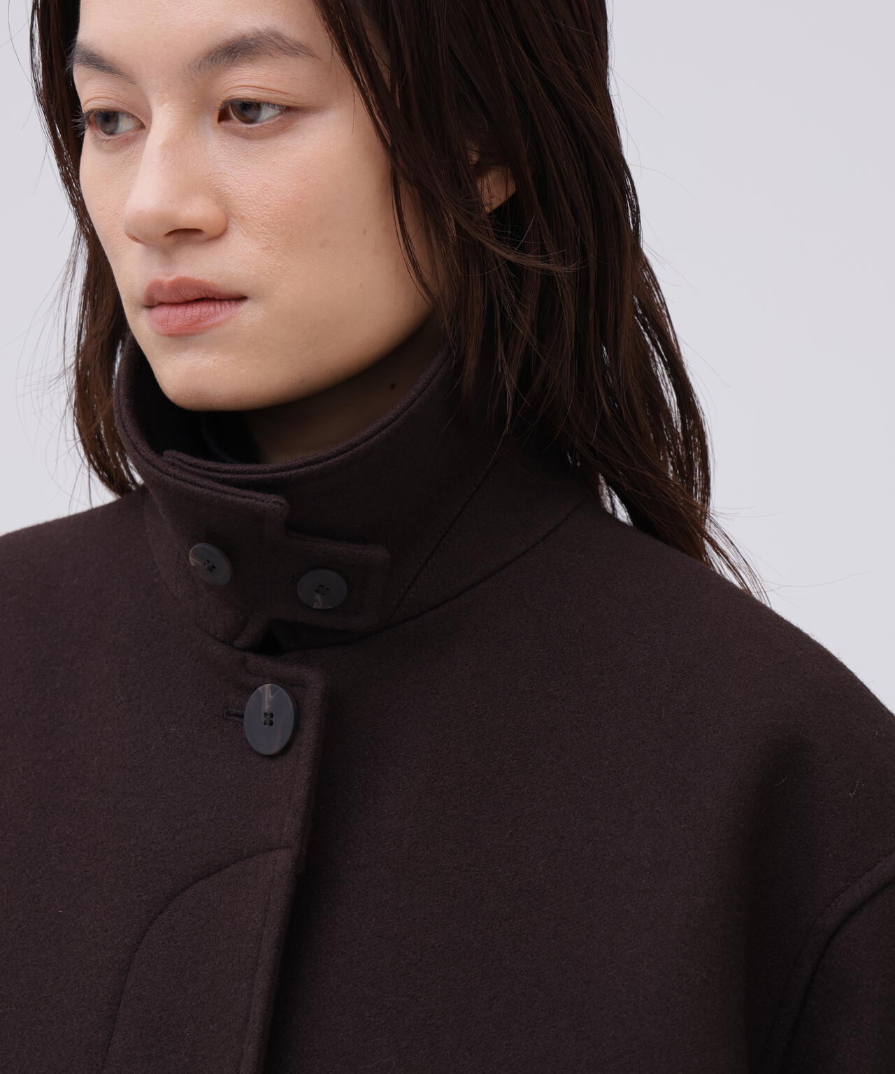 STUDIO NICHOLSON / MELTON WOOL ROUNDED OVERCOAT | THE LIBRARY（ザ